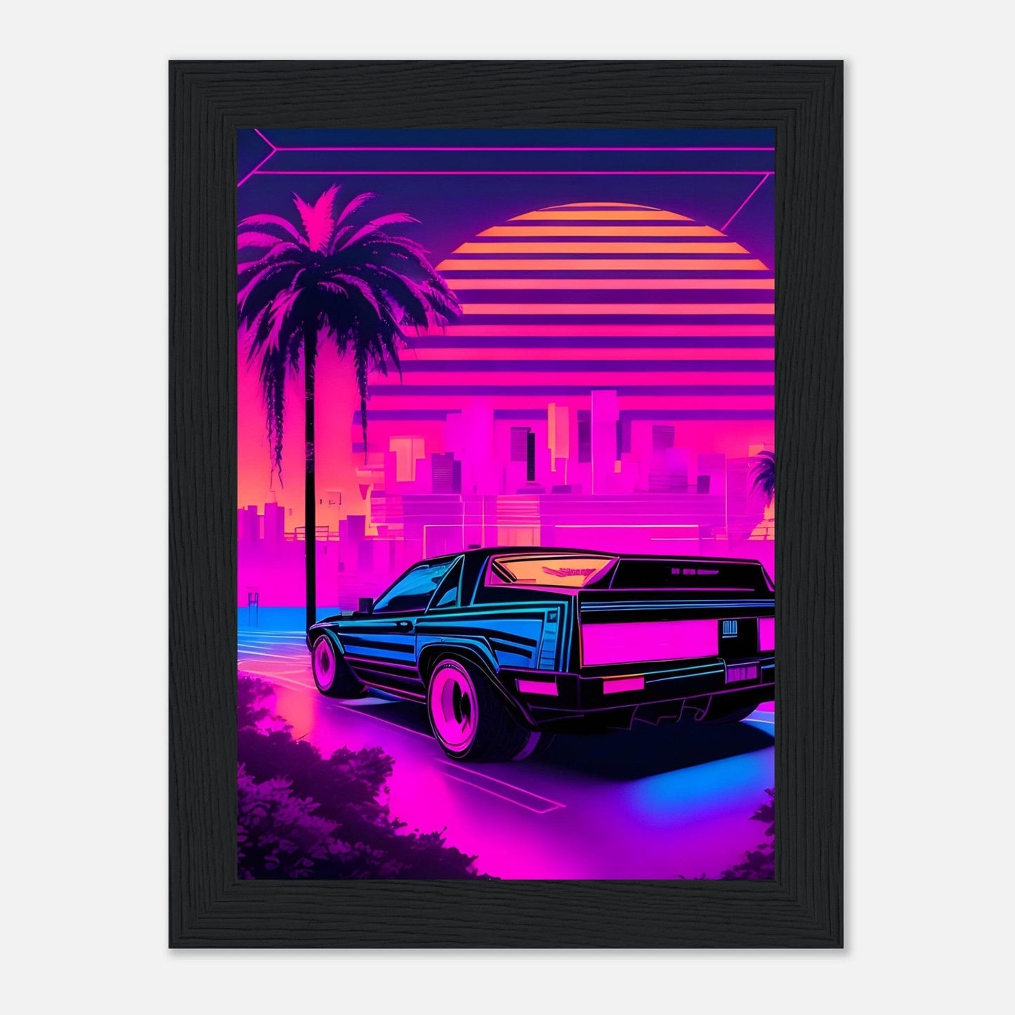 Premium Matte Paper Wooden Framed Poster - Exklusive Kunst in stilvollen Holzrahmen Print Material Modern Masterpieces 13x18 cm / 5x7″ Black frame 