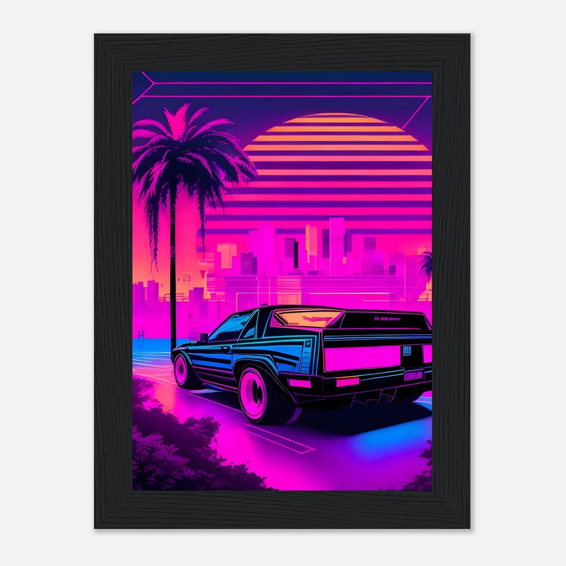 Premium Matte Paper Wooden Framed Poster - Exklusive Kunst in stilvollen Holzrahmen Print Material Modern Masterpieces 13x18 cm / 5x7″ Black frame 