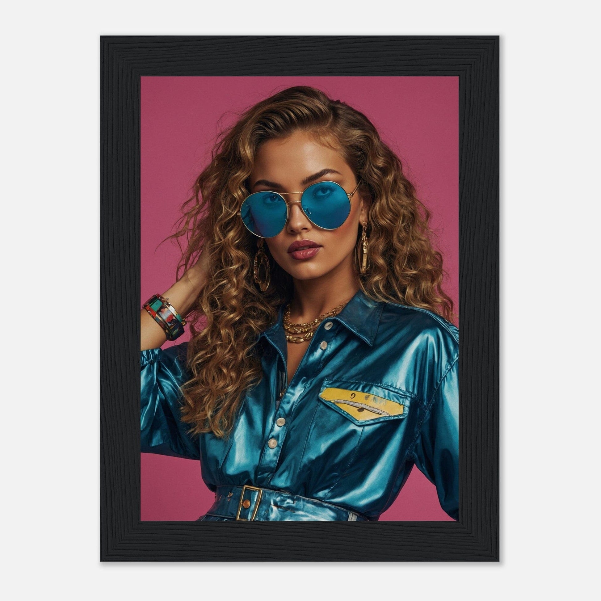Premium Matte Paper Wooden Framed Poster - Exklusive Kunst in stilvollen Holzrahmen Print Material Modern Masterpieces 13x18 cm / 5x7″ Black frame 