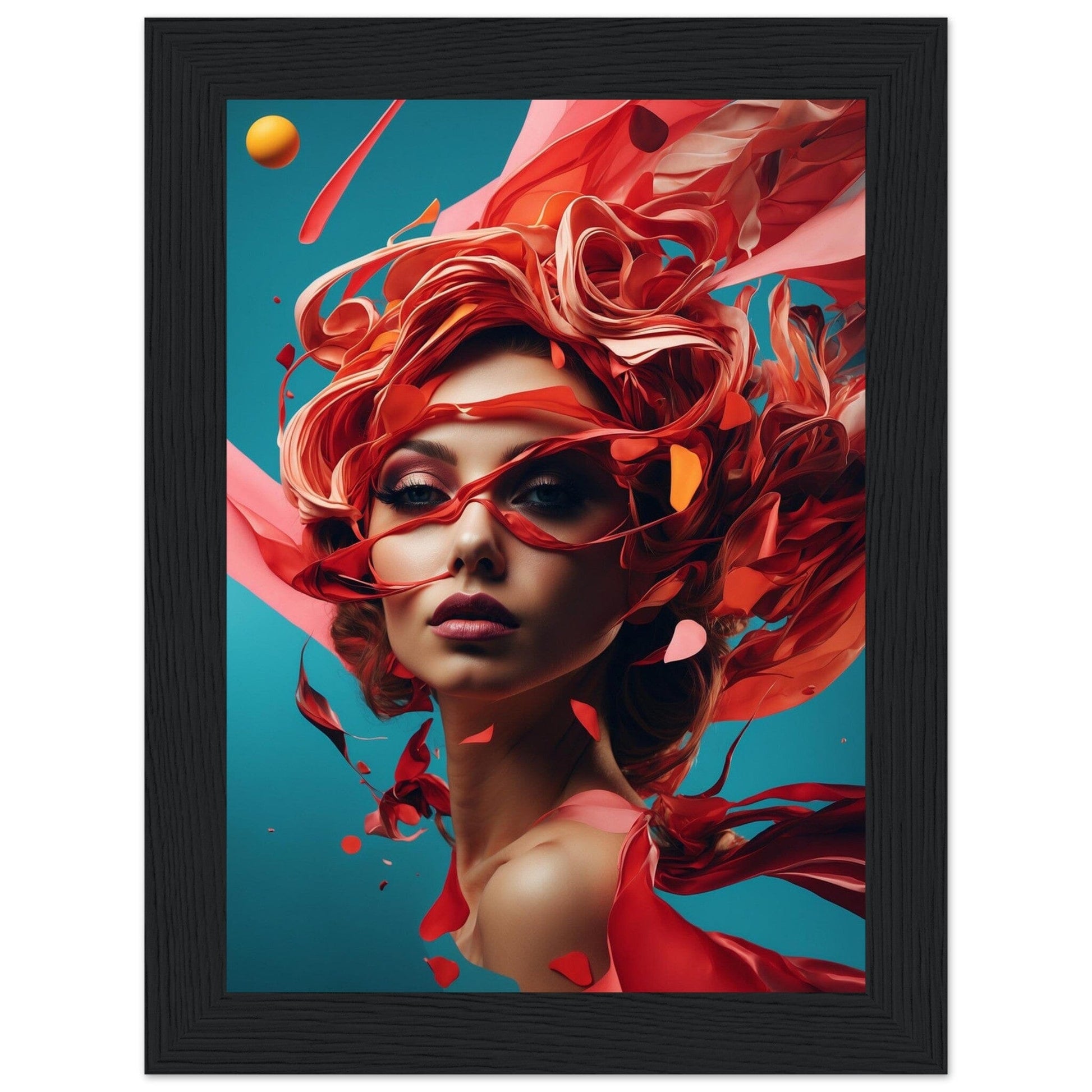 Premium Matte Paper Wooden Framed Poster - Exklusive Kunst in stilvollen Holzrahmen Print Material Modern Masterpieces 13x18 cm / 5x7″ Black frame 