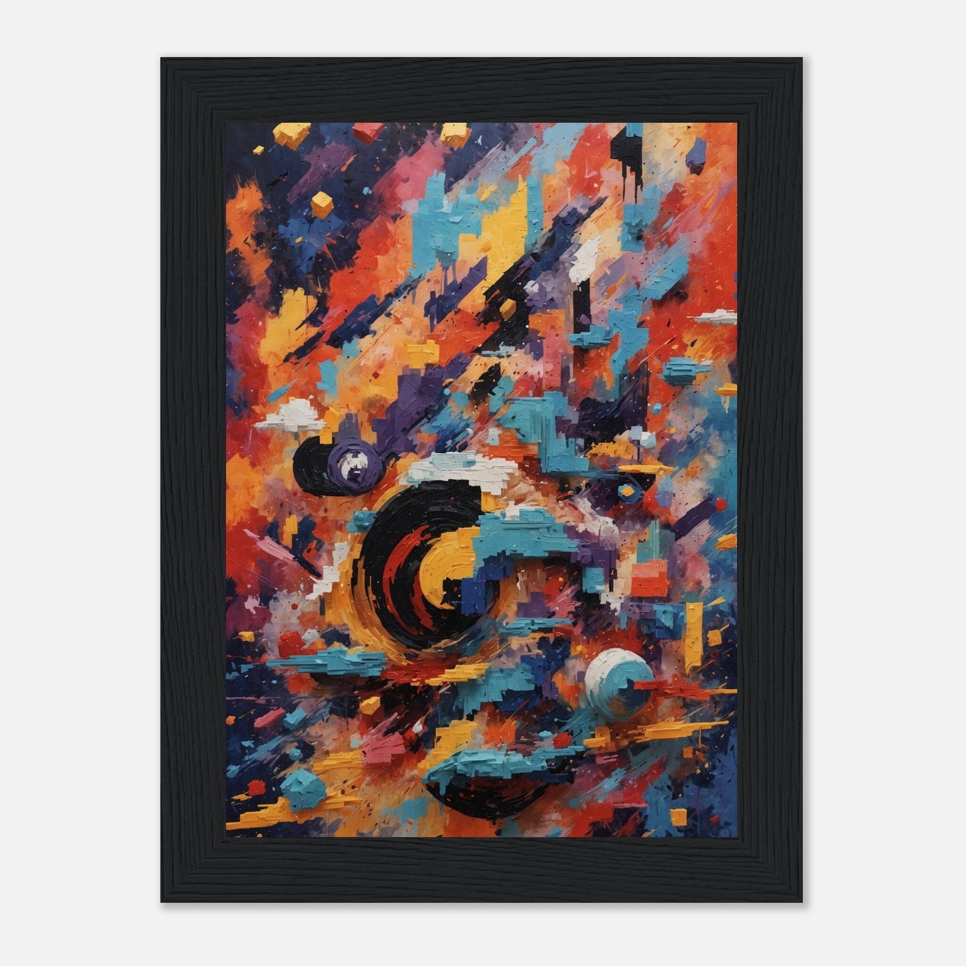 Premium Matte Paper Wooden Framed Poster - Exklusive Kunst in stilvollen Holzrahmen Print Material Modern Masterpieces 13x18 cm / 5x7″ Black frame 
