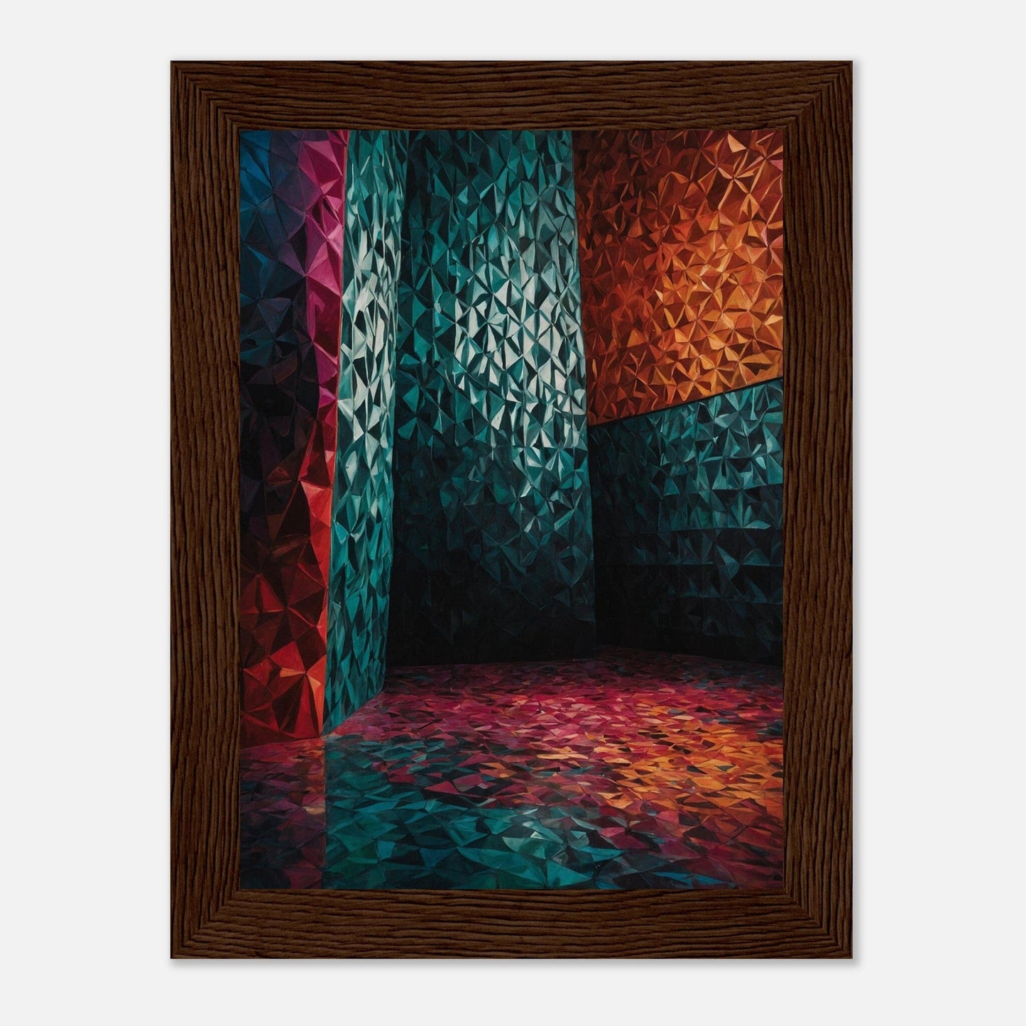 Premium Matte Paper Wooden Framed Poster - Exklusive Kunst in stilvollen Holzrahmen Print Material Modern Masterpieces 13x18 cm / 5x7″ Dark wood frame 