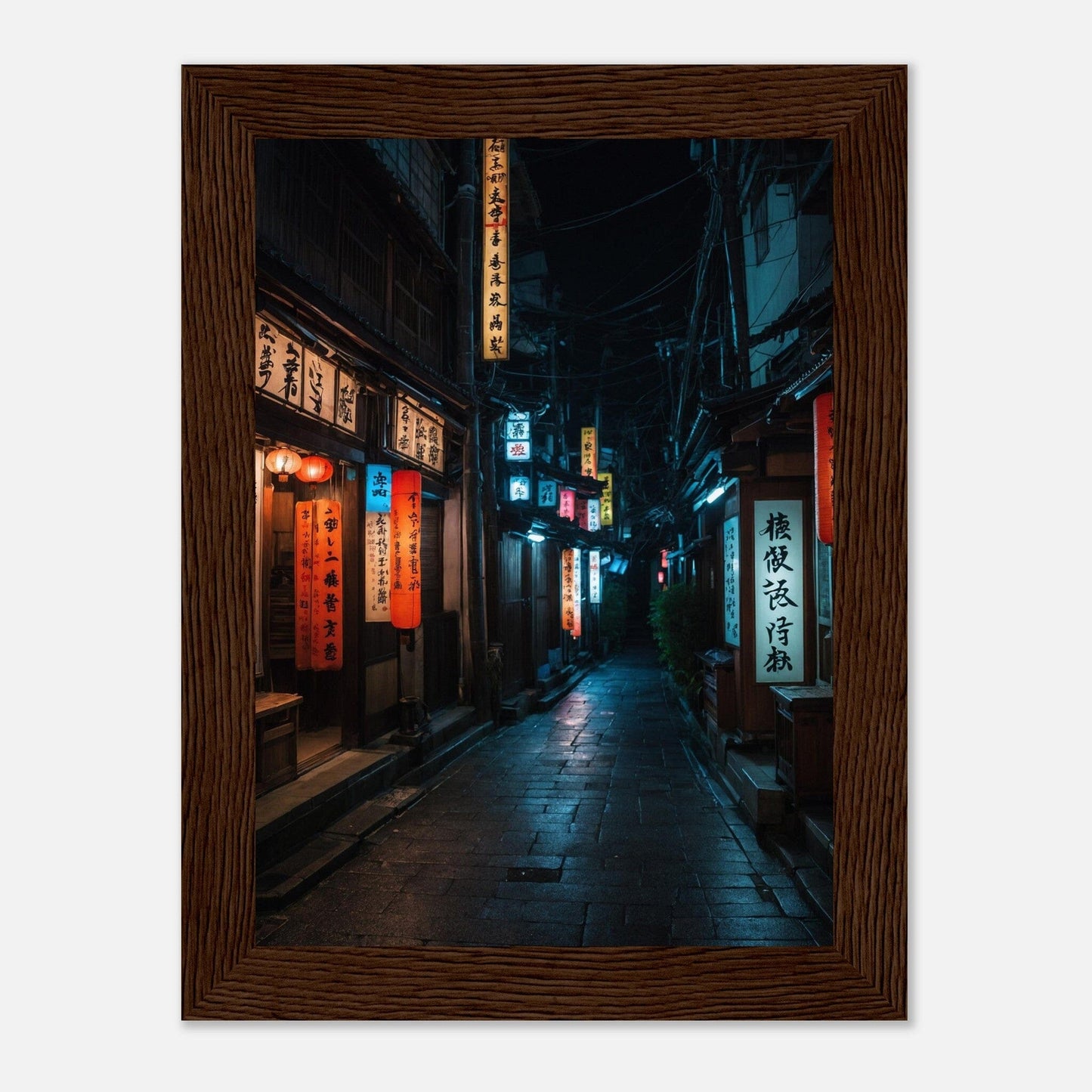 Premium Matte Paper Wooden Framed Poster - Exklusive Kunst in stilvollen Holzrahmen Print Material Modern Masterpieces 13x18 cm / 5x7″ Dark wood frame 