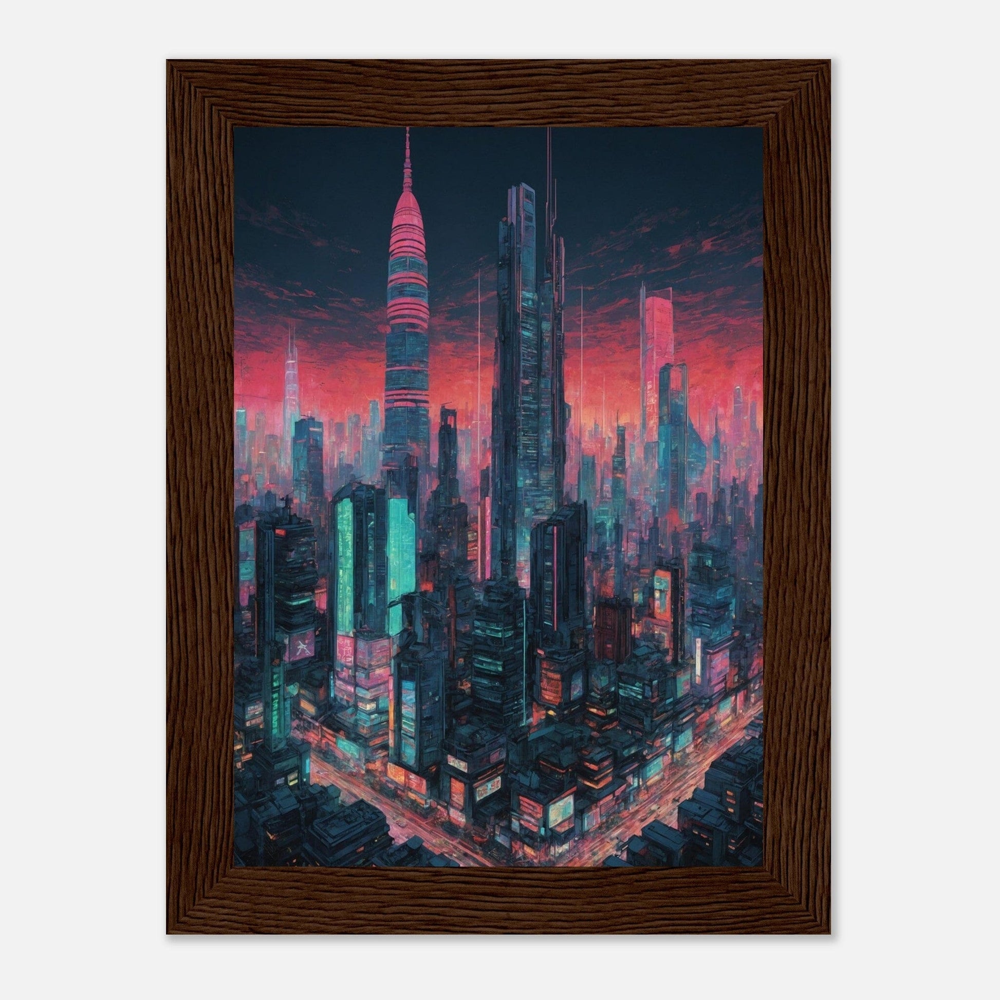 Premium Matte Paper Wooden Framed Poster - Exklusive Kunst in stilvollen Holzrahmen Print Material Modern Masterpieces 13x18 cm / 5x7″ Dark wood frame 