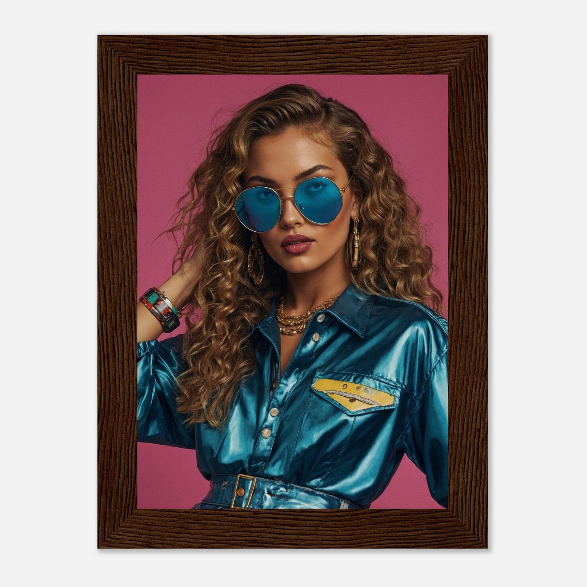 Premium Matte Paper Wooden Framed Poster - Exklusive Kunst in stilvollen Holzrahmen Print Material Modern Masterpieces 13x18 cm / 5x7″ Dark wood frame 
