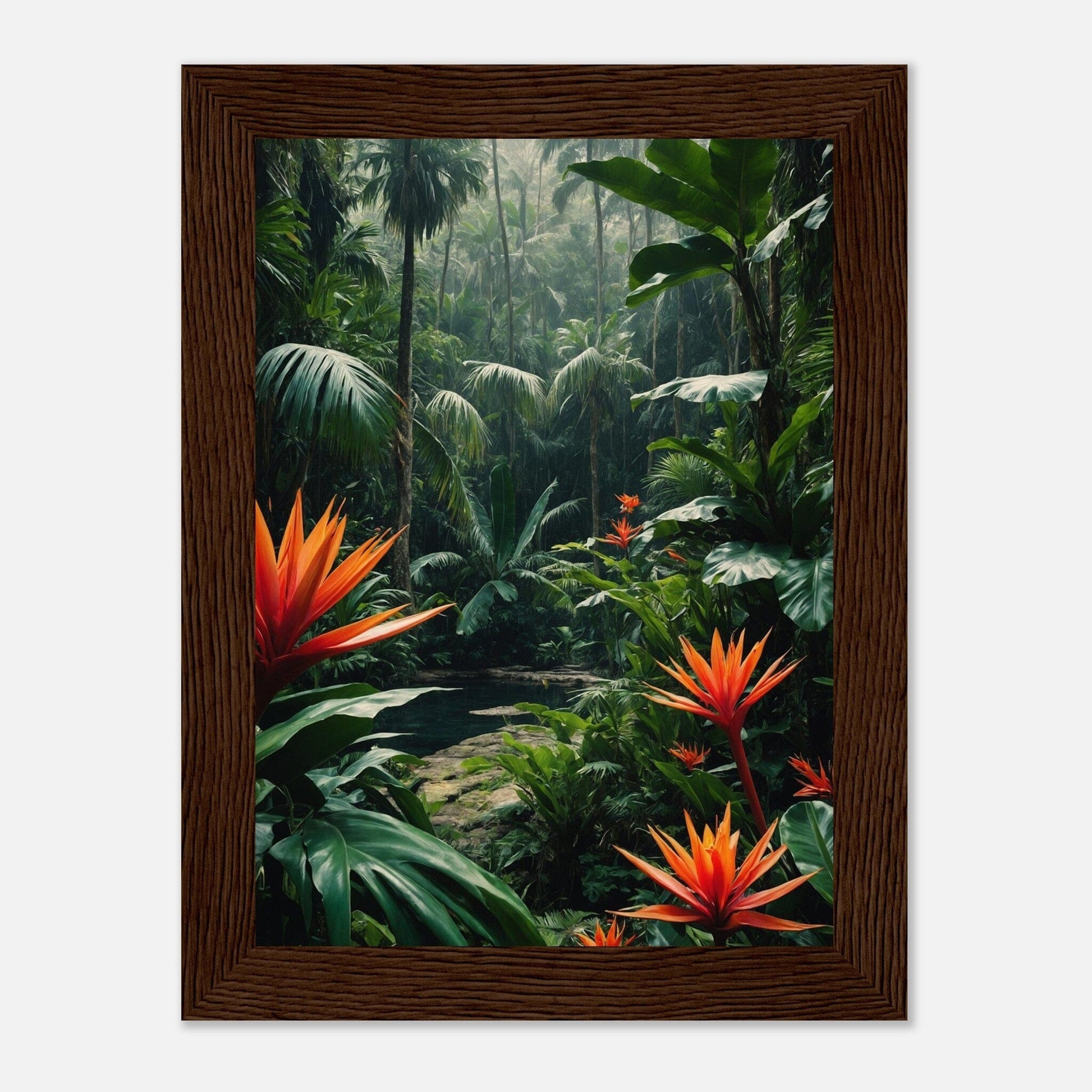 Premium Matte Paper Wooden Framed Poster - Exklusive Kunst in stilvollen Holzrahmen Print Material Modern Masterpieces 13x18 cm / 5x7″ Dark wood frame 