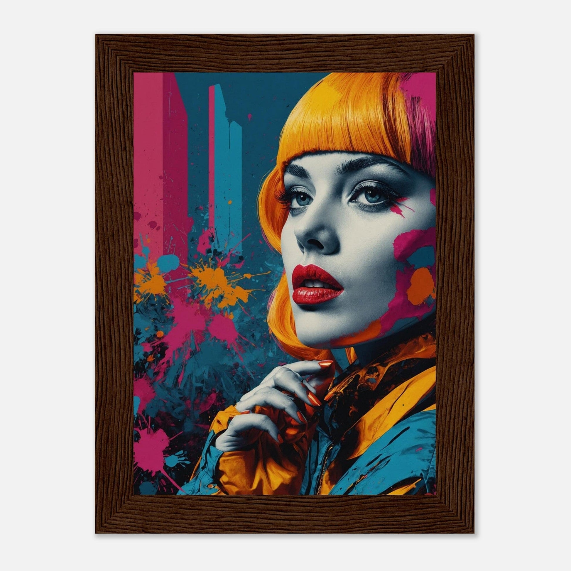 Premium Matte Paper Wooden Framed Poster - Exklusive Kunst in stilvollen Holzrahmen Print Material Modern Masterpieces 13x18 cm / 5x7″ Dark wood frame 