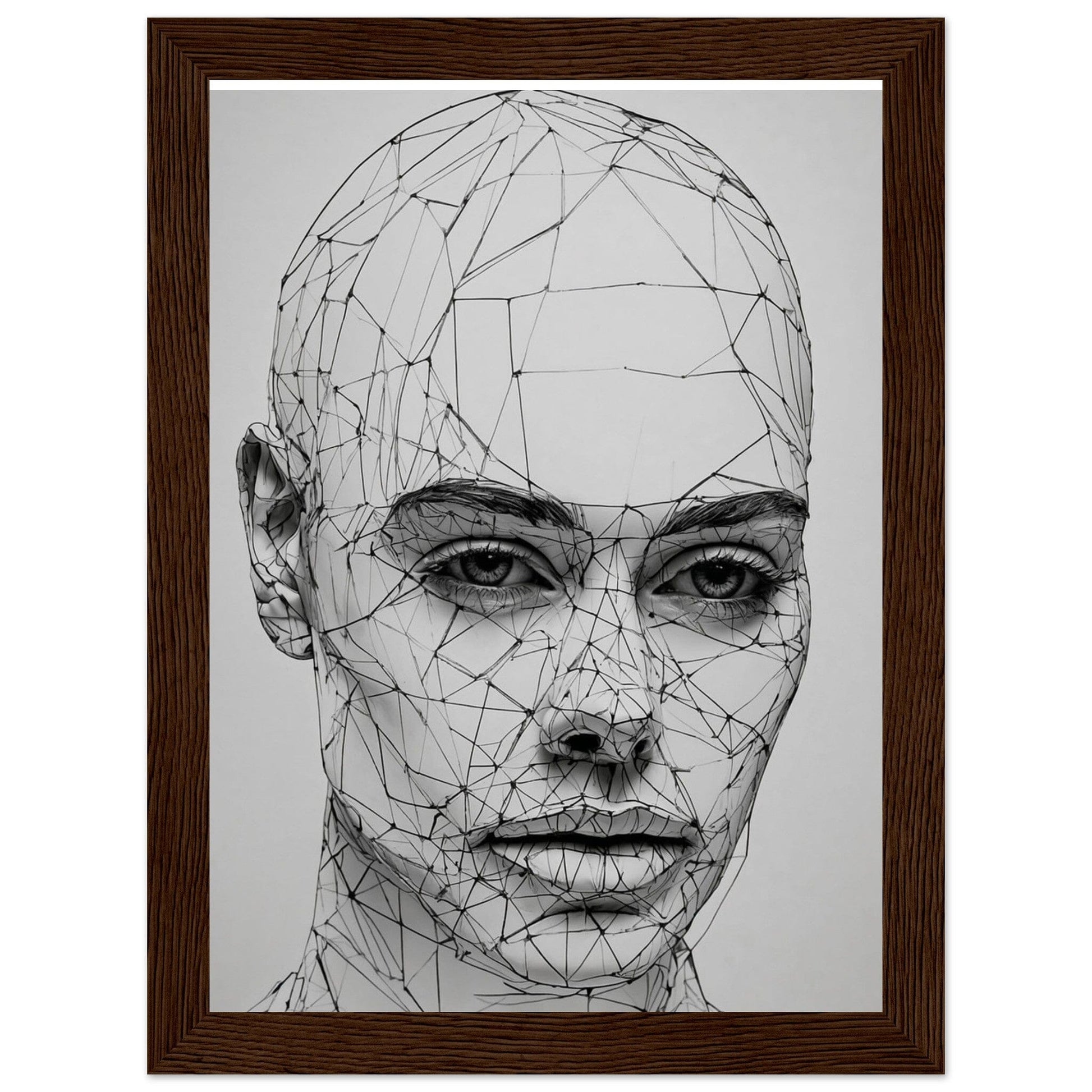 Premium Matte Paper Wooden Framed Poster - Exklusive Kunst in stilvollen Holzrahmen Print Material Modern Masterpieces 13x18 cm / 5x7″ Dark wood frame 