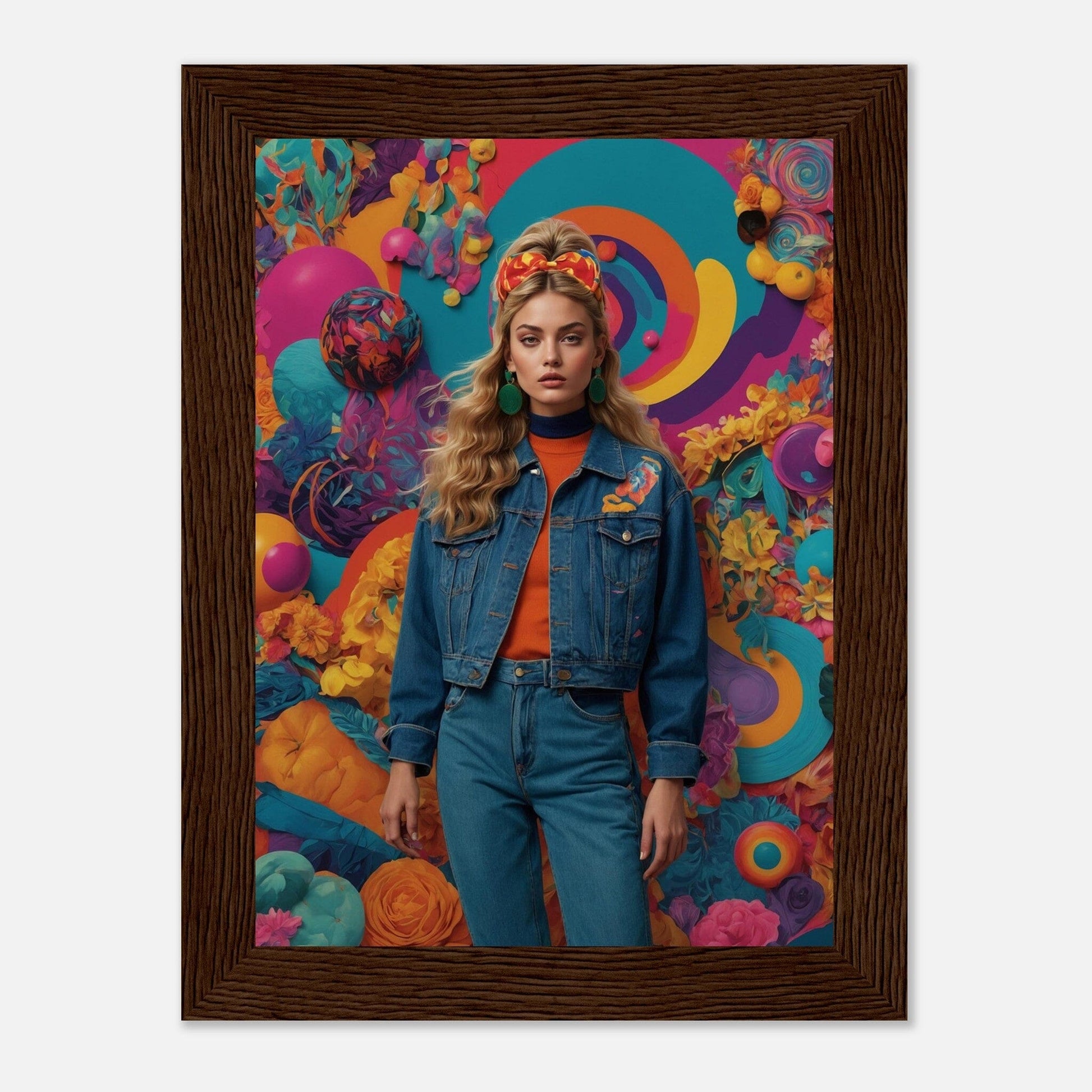 Premium Matte Paper Wooden Framed Poster - Exklusive Kunst in stilvollen Holzrahmen Print Material Modern Masterpieces 13x18 cm / 5x7″ Dark wood frame 