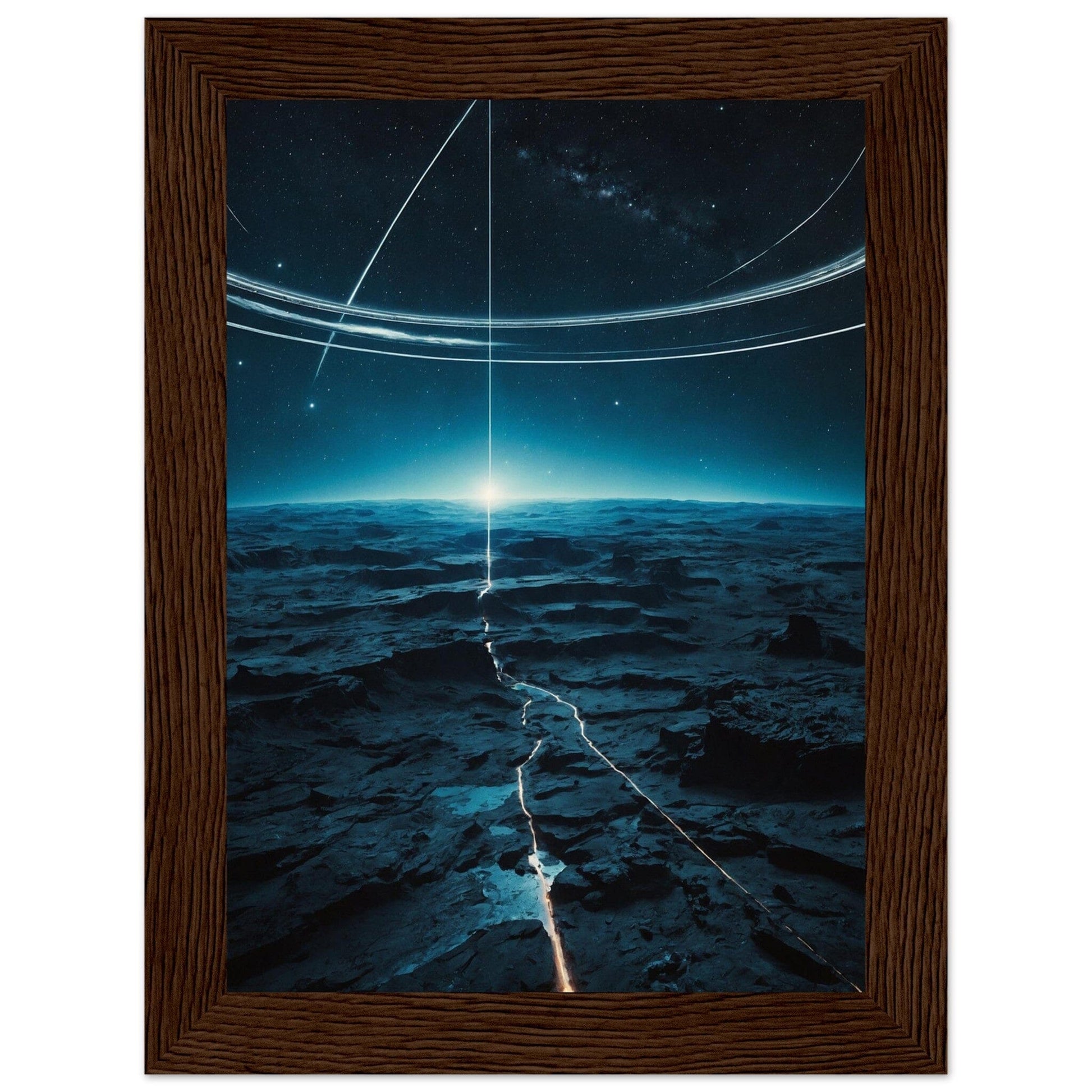 Premium Matte Paper Wooden Framed Poster - Exklusive Kunst in stilvollen Holzrahmen Print Material Modern Masterpieces 13x18 cm / 5x7″ Dark wood frame 