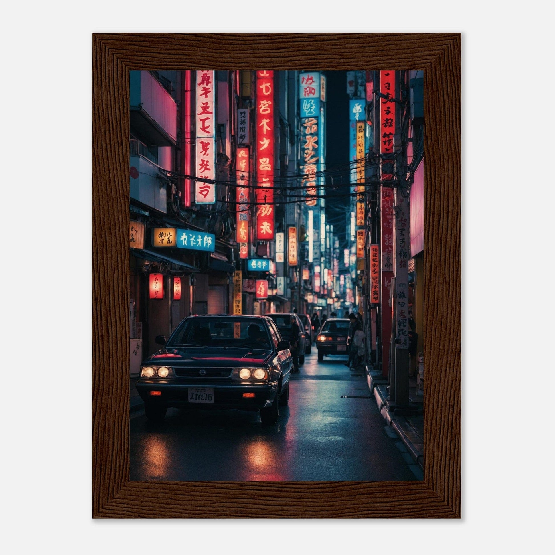 Premium Matte Paper Wooden Framed Poster - Exklusive Kunst in stilvollen Holzrahmen Print Material Modern Masterpieces 13x18 cm / 5x7″ Dark wood frame 