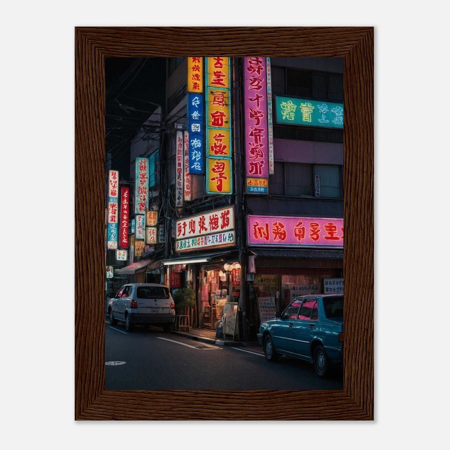 Premium Matte Paper Wooden Framed Poster - Exklusive Kunst in stilvollen Holzrahmen Print Material Modern Masterpieces 13x18 cm / 5x7″ Dark wood frame 