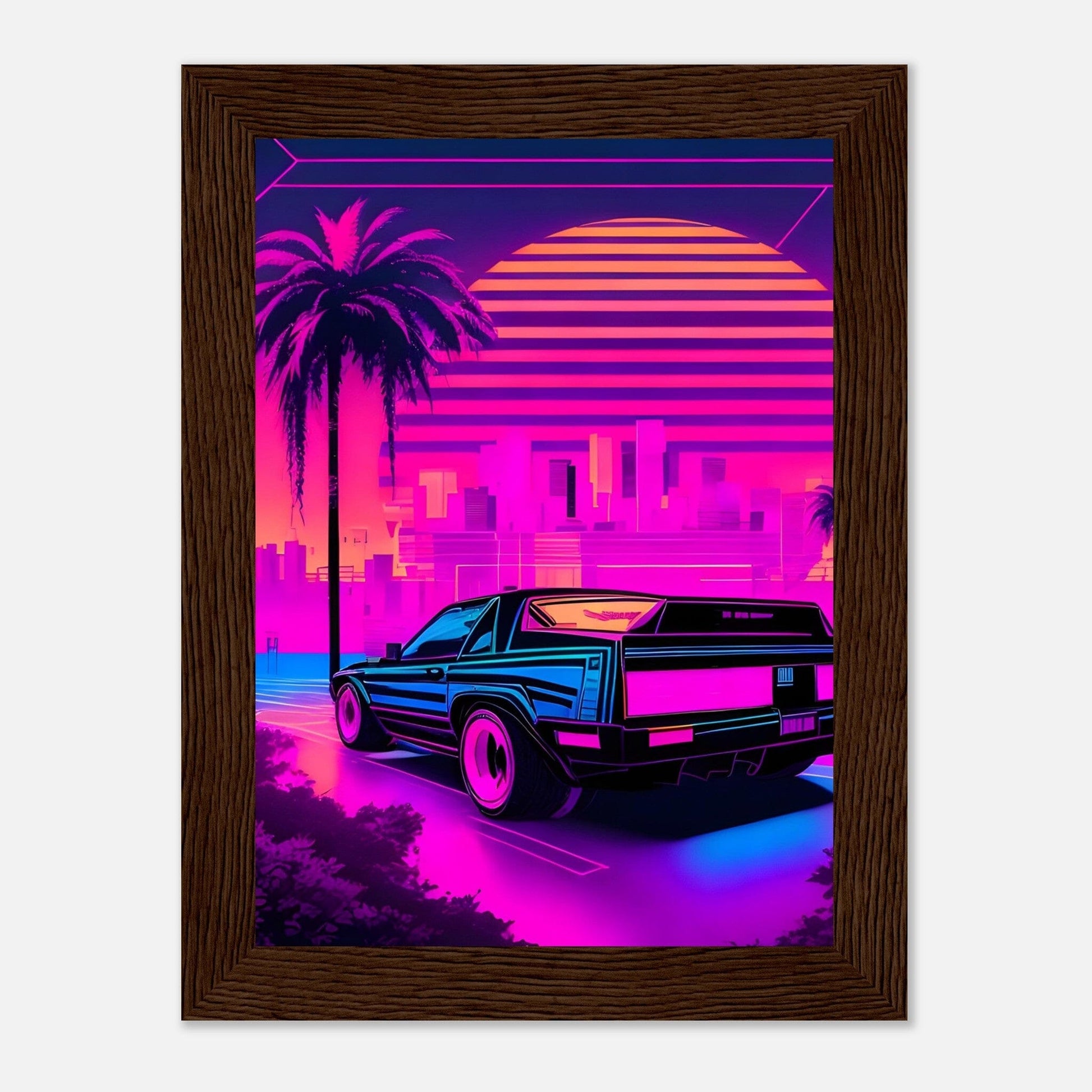 Premium Matte Paper Wooden Framed Poster - Exklusive Kunst in stilvollen Holzrahmen Print Material Modern Masterpieces 13x18 cm / 5x7″ Dark wood frame 