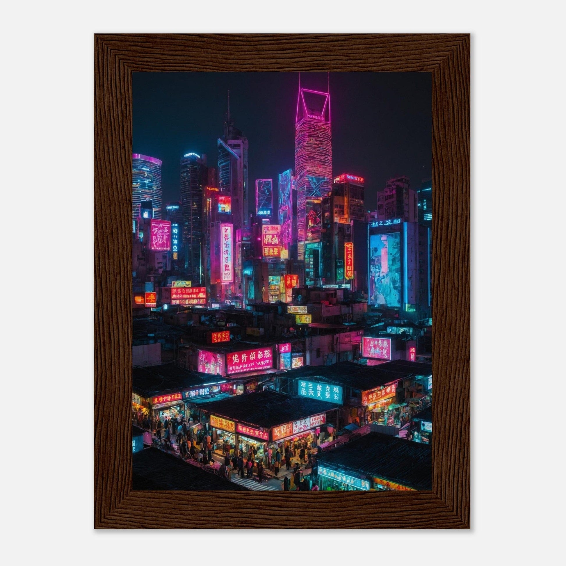Premium Matte Paper Wooden Framed Poster - Exklusive Kunst in stilvollen Holzrahmen Print Material Modern Masterpieces 13x18 cm / 5x7″ Dark wood frame 