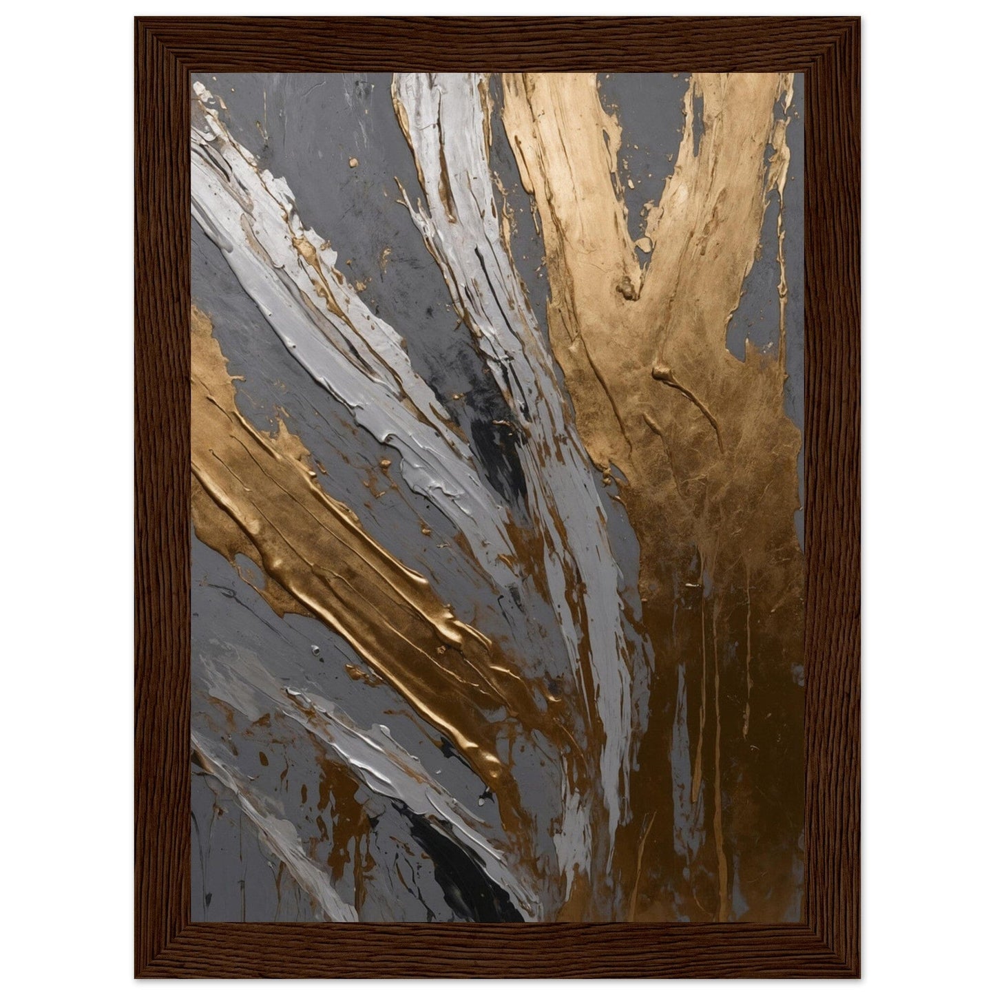Premium Matte Paper Wooden Framed Poster - Exklusive Kunst in stilvollen Holzrahmen Print Material Modern Masterpieces 13x18 cm / 5x7″ Dark wood frame 