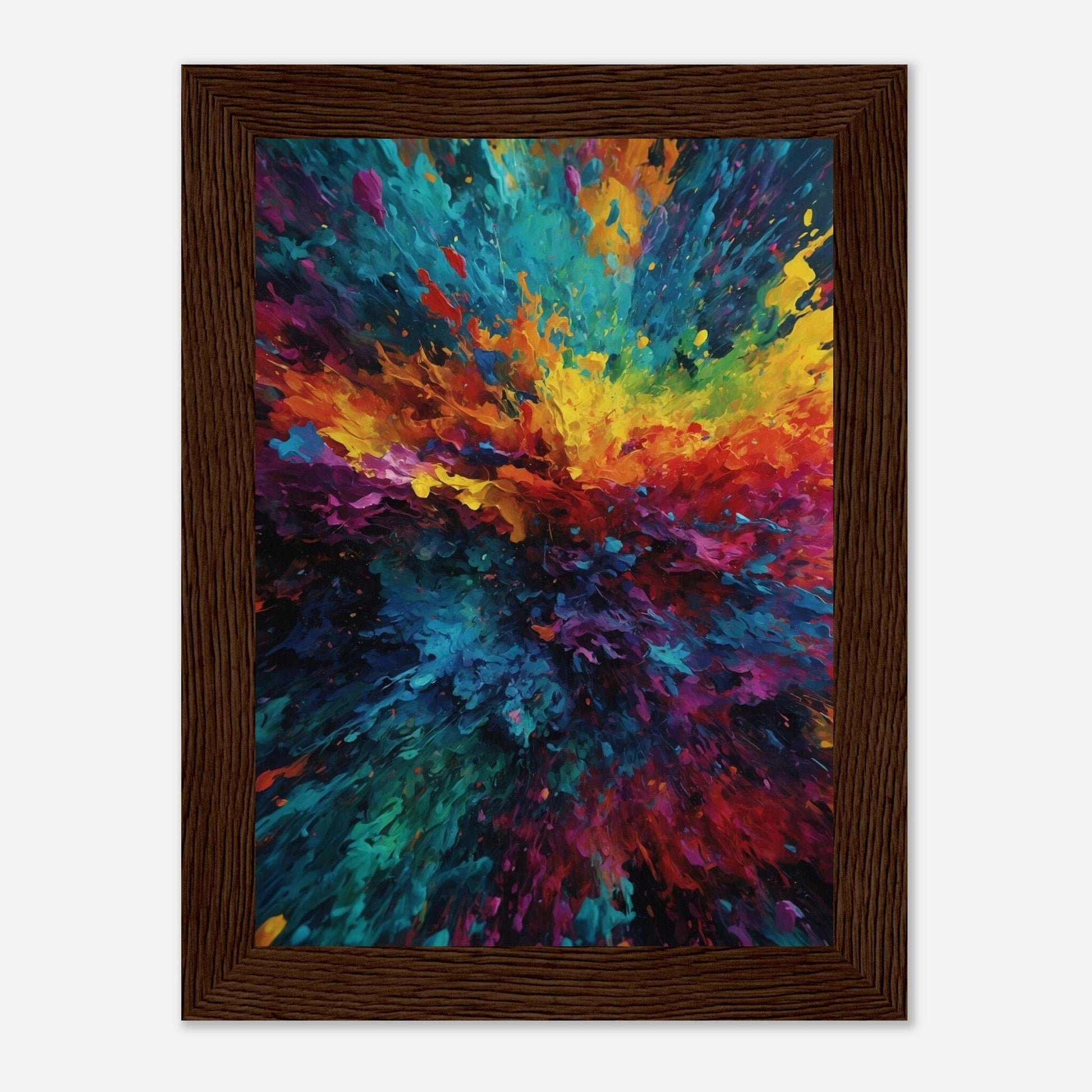 Premium Matte Paper Wooden Framed Poster - Exklusive Kunst in stilvollen Holzrahmen Print Material Modern Masterpieces 13x18 cm / 5x7″ Dark wood frame 