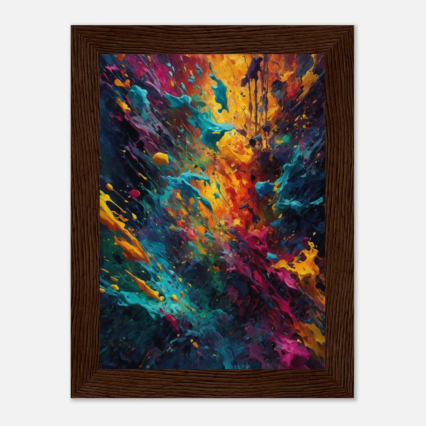 Premium Matte Paper Wooden Framed Poster - Exklusive Kunst in stilvollen Holzrahmen Print Material Modern Masterpieces 13x18 cm / 5x7″ Dark wood frame 