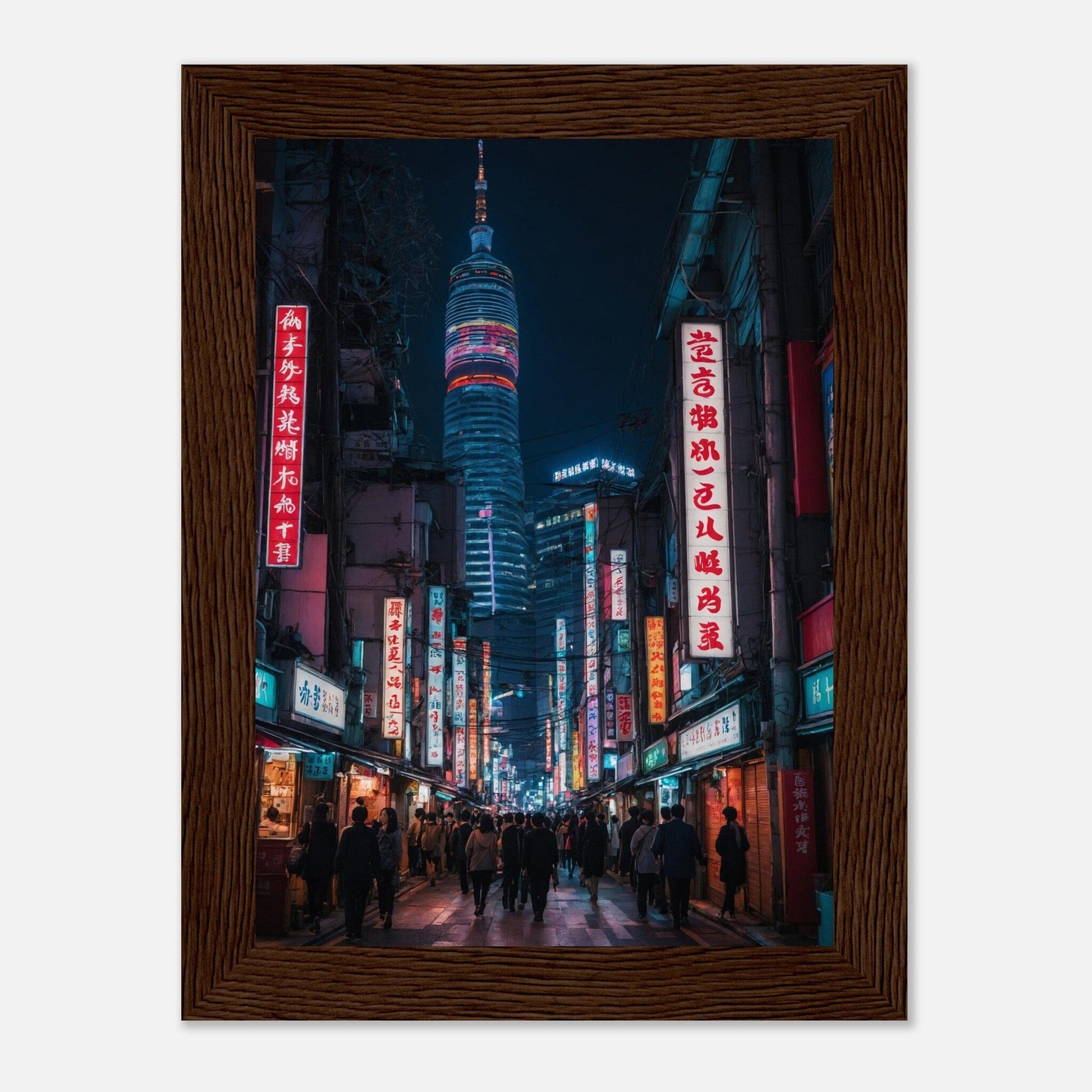 Premium Matte Paper Wooden Framed Poster - Exklusive Kunst in stilvollen Holzrahmen Print Material Modern Masterpieces 13x18 cm / 5x7″ Dark wood frame 