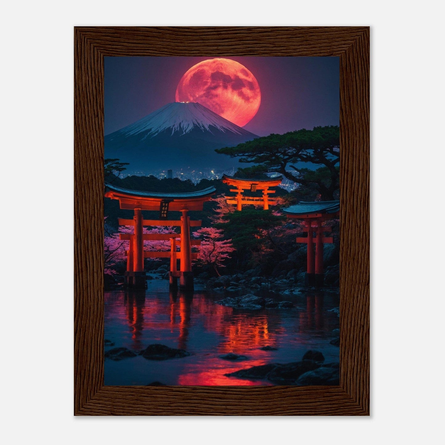 Premium Matte Paper Wooden Framed Poster - Exklusive Kunst in stilvollen Holzrahmen Print Material Modern Masterpieces 13x18 cm / 5x7″ Dark wood frame 