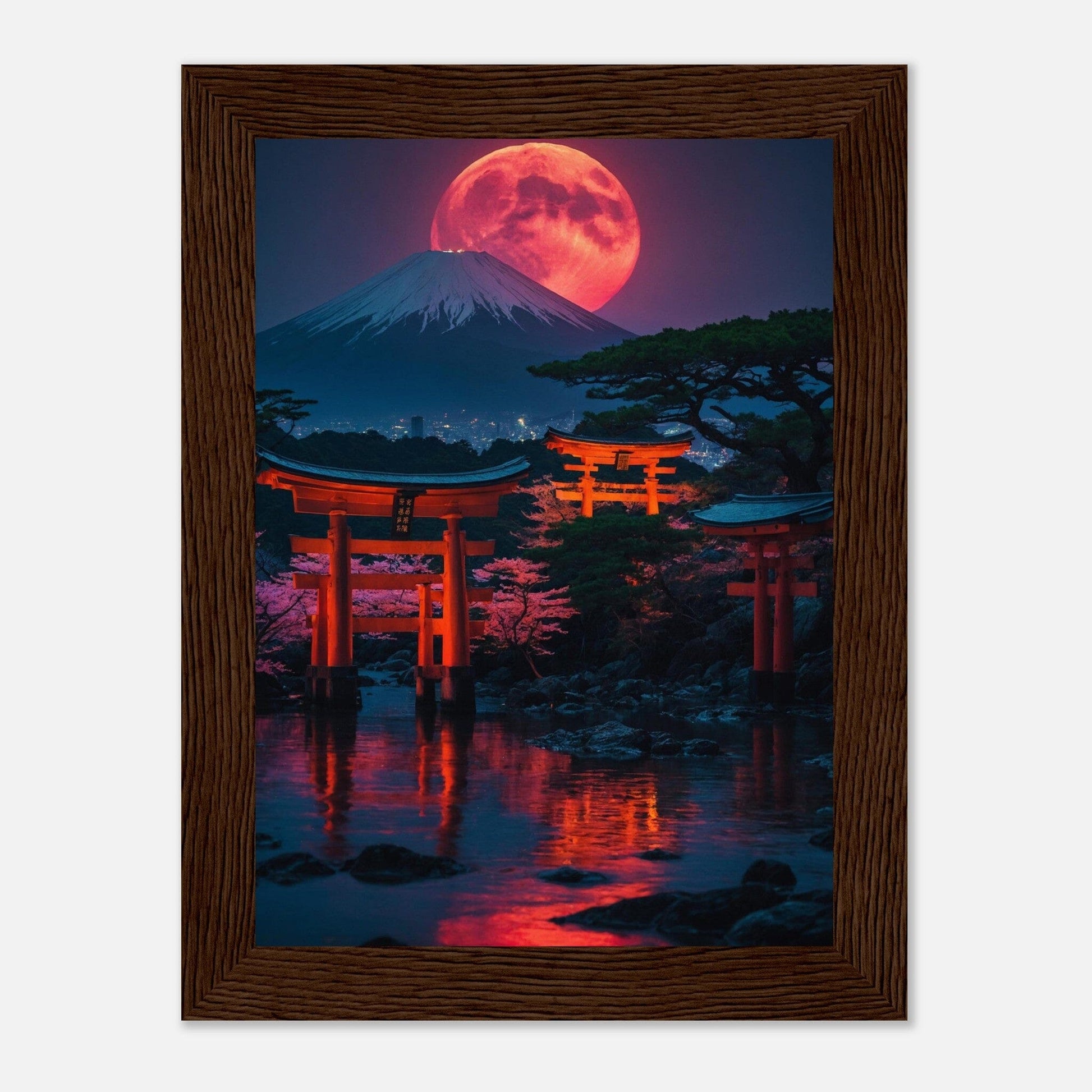 Premium Matte Paper Wooden Framed Poster - Exklusive Kunst in stilvollen Holzrahmen Print Material Modern Masterpieces 13x18 cm / 5x7″ Dark wood frame 