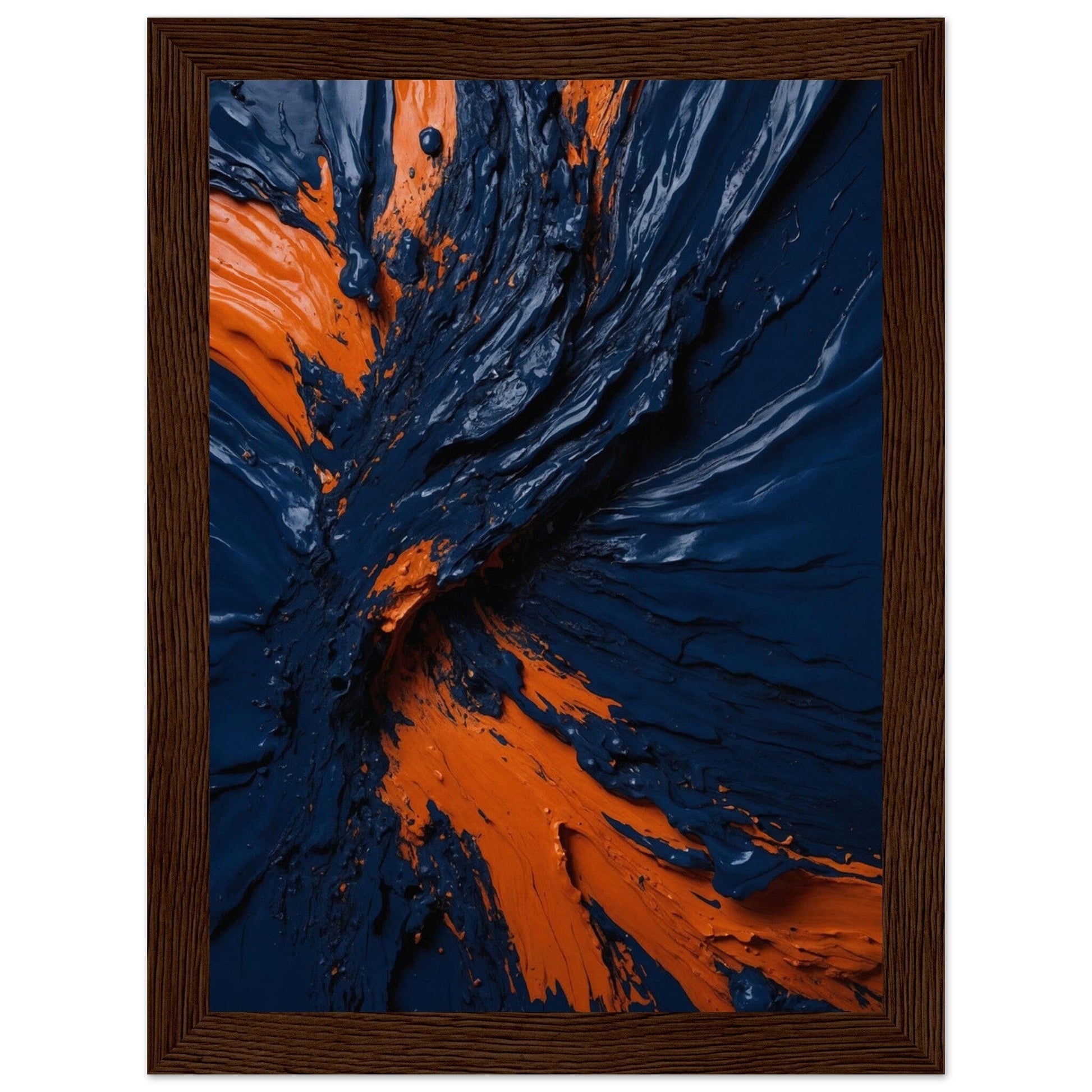 Premium Matte Paper Wooden Framed Poster - Exklusive Kunst in stilvollen Holzrahmen Print Material Modern Masterpieces 13x18 cm / 5x7″ Dark wood frame 