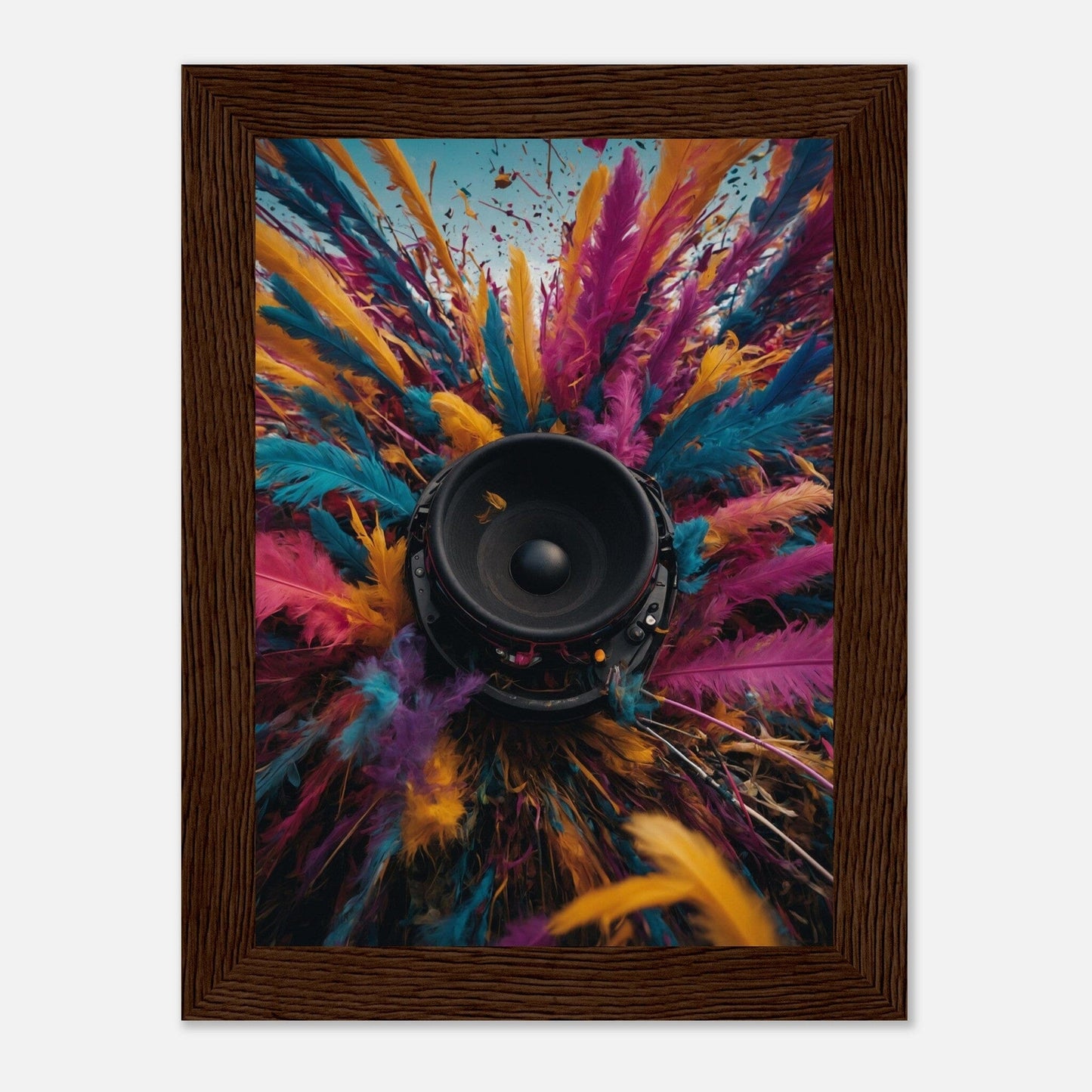 Premium Matte Paper Wooden Framed Poster - Exklusive Kunst in stilvollen Holzrahmen Print Material Modern Masterpieces 13x18 cm / 5x7″ Dark wood frame 