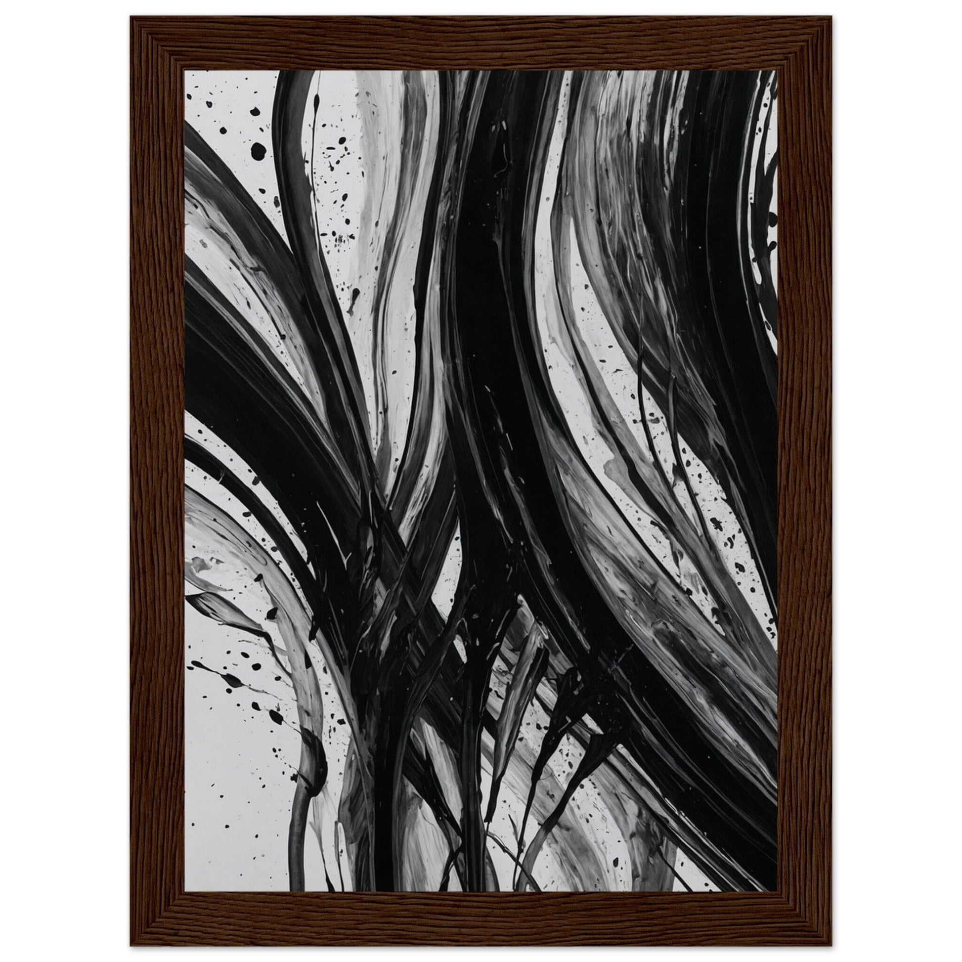 Premium Matte Paper Wooden Framed Poster - Exklusive Kunst in stilvollen Holzrahmen Print Material Modern Masterpieces 13x18 cm / 5x7″ Dark wood frame 