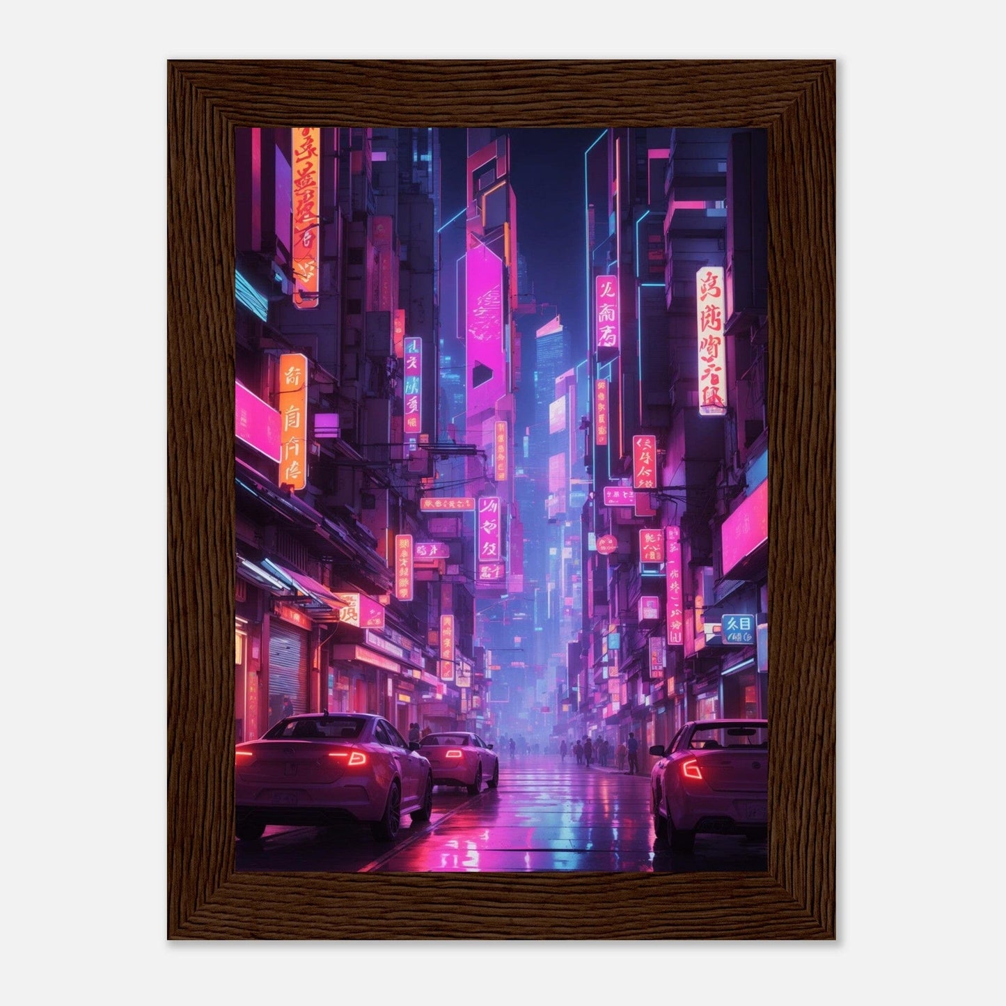 Premium Matte Paper Wooden Framed Poster - Exklusive Kunst in stilvollen Holzrahmen Print Material Modern Masterpieces 13x18 cm / 5x7″ Dark wood frame 