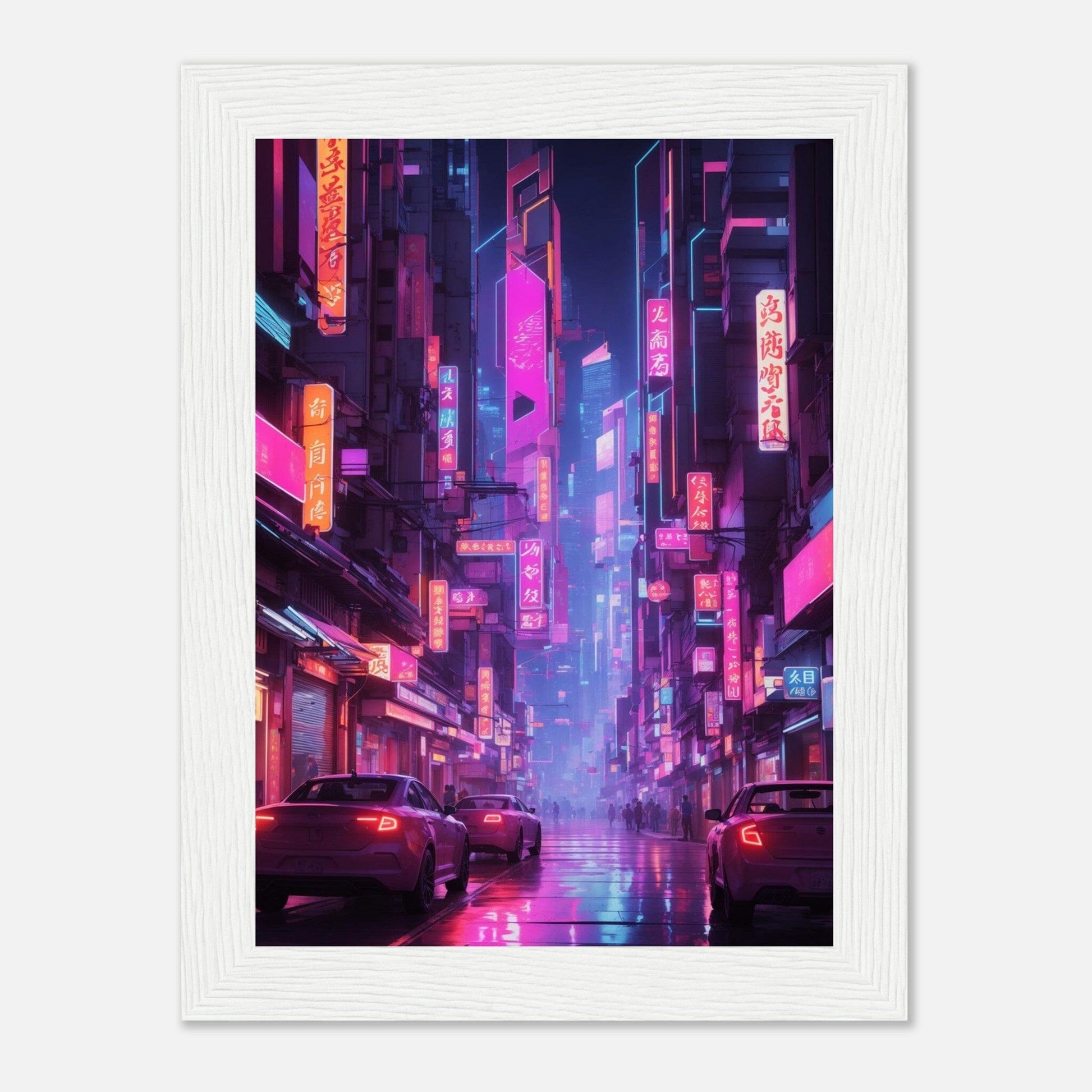 Premium Matte Paper Wooden Framed Poster - Exklusive Kunst in stilvollen Holzrahmen Print Material Modern Masterpieces 13x18 cm / 5x7″ White frame 