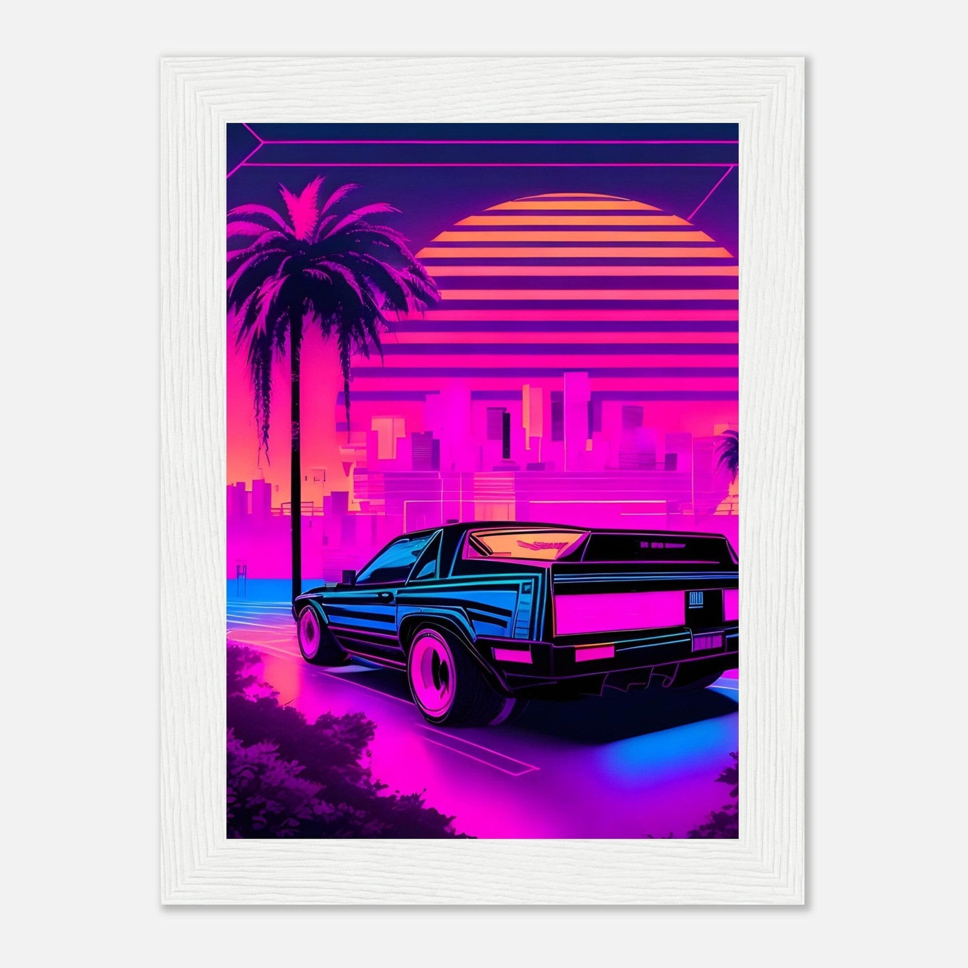 Premium Matte Paper Wooden Framed Poster - Exklusive Kunst in stilvollen Holzrahmen Print Material Modern Masterpieces 13x18 cm / 5x7″ White frame 