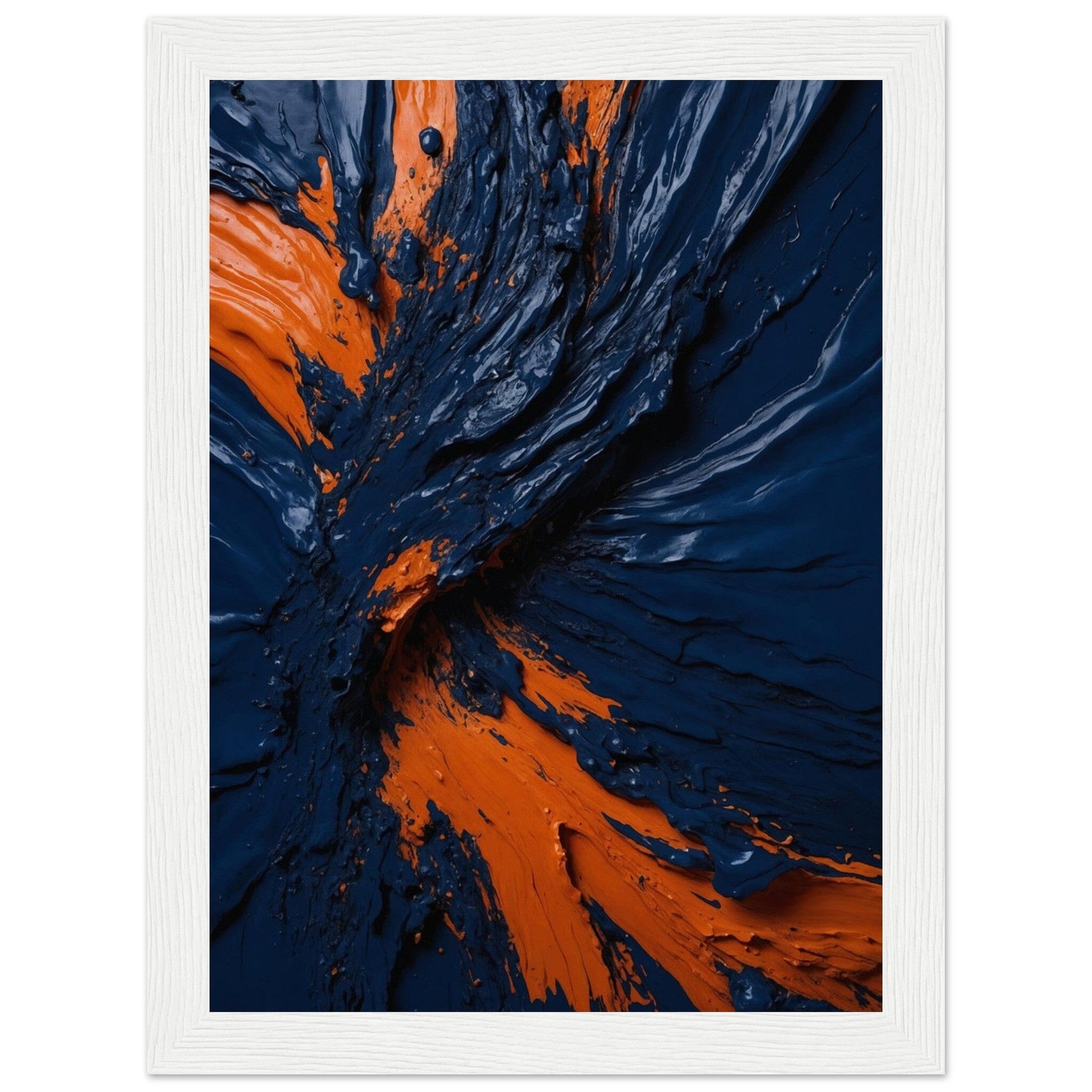 Premium Matte Paper Wooden Framed Poster - Exklusive Kunst in stilvollen Holzrahmen Print Material Modern Masterpieces 13x18 cm / 5x7″ White frame 
