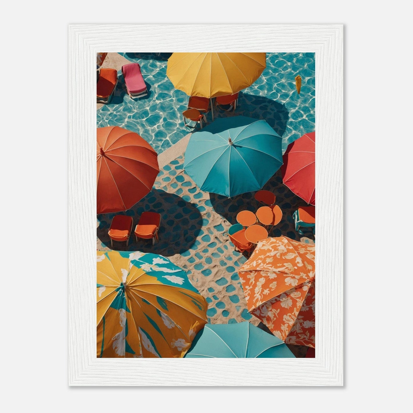 Premium Matte Paper Wooden Framed Poster - Exklusive Kunst in stilvollen Holzrahmen Print Material Modern Masterpieces 13x18 cm / 5x7″ White frame 