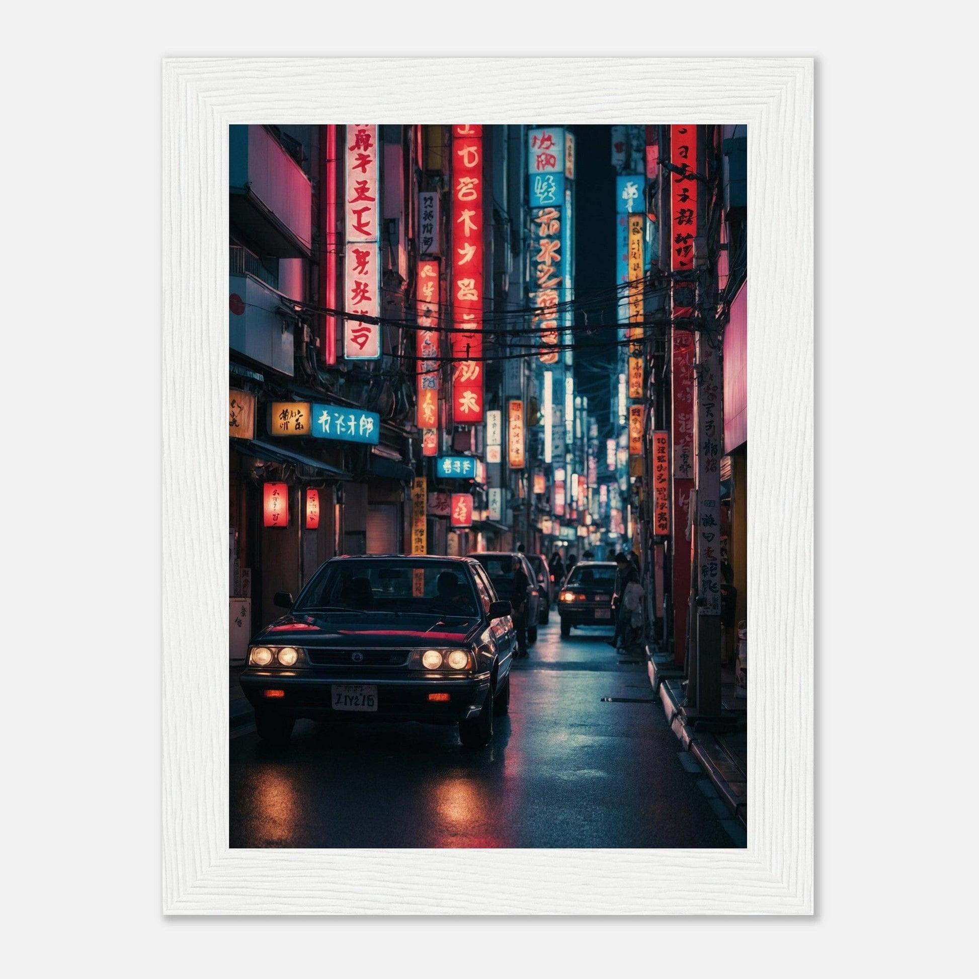 Premium Matte Paper Wooden Framed Poster - Exklusive Kunst in stilvollen Holzrahmen Print Material Modern Masterpieces 13x18 cm / 5x7″ White frame 