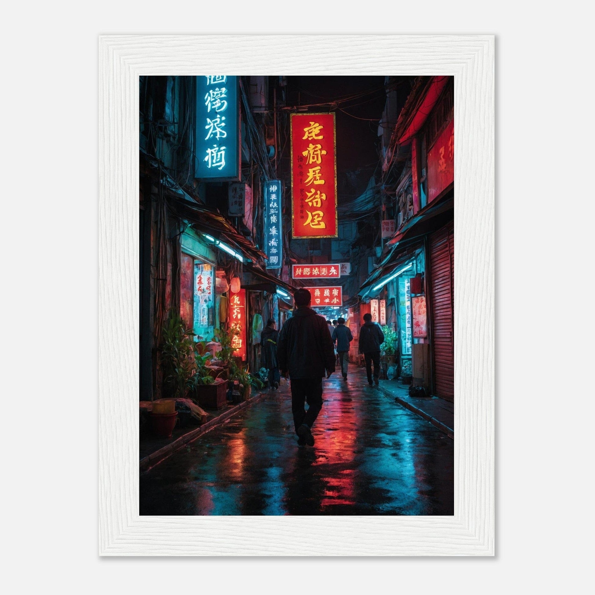 Premium Matte Paper Wooden Framed Poster - Exklusive Kunst in stilvollen Holzrahmen Print Material Modern Masterpieces 13x18 cm / 5x7″ White frame 