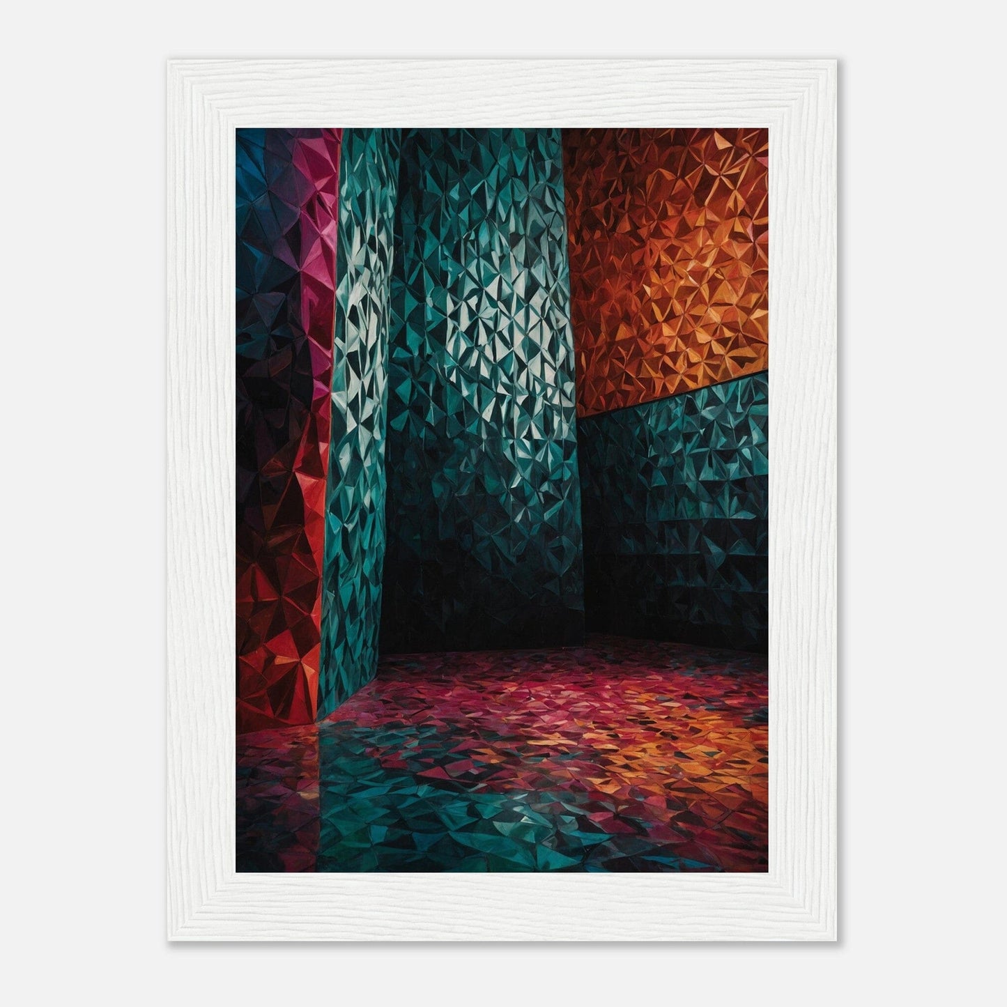 Premium Matte Paper Wooden Framed Poster - Exklusive Kunst in stilvollen Holzrahmen Print Material Modern Masterpieces 13x18 cm / 5x7″ White frame 
