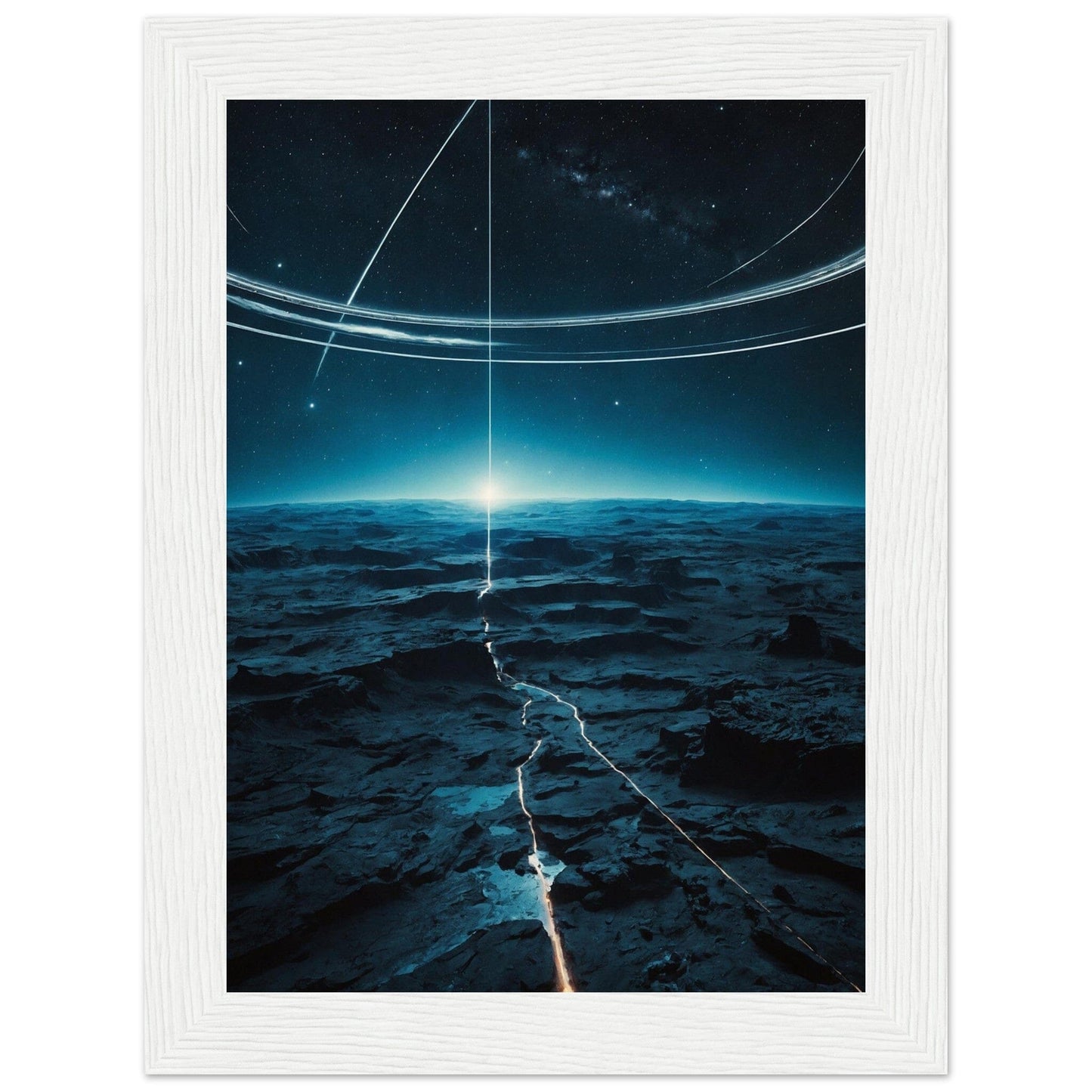 Premium Matte Paper Wooden Framed Poster - Exklusive Kunst in stilvollen Holzrahmen Print Material Modern Masterpieces 13x18 cm / 5x7″ White frame 