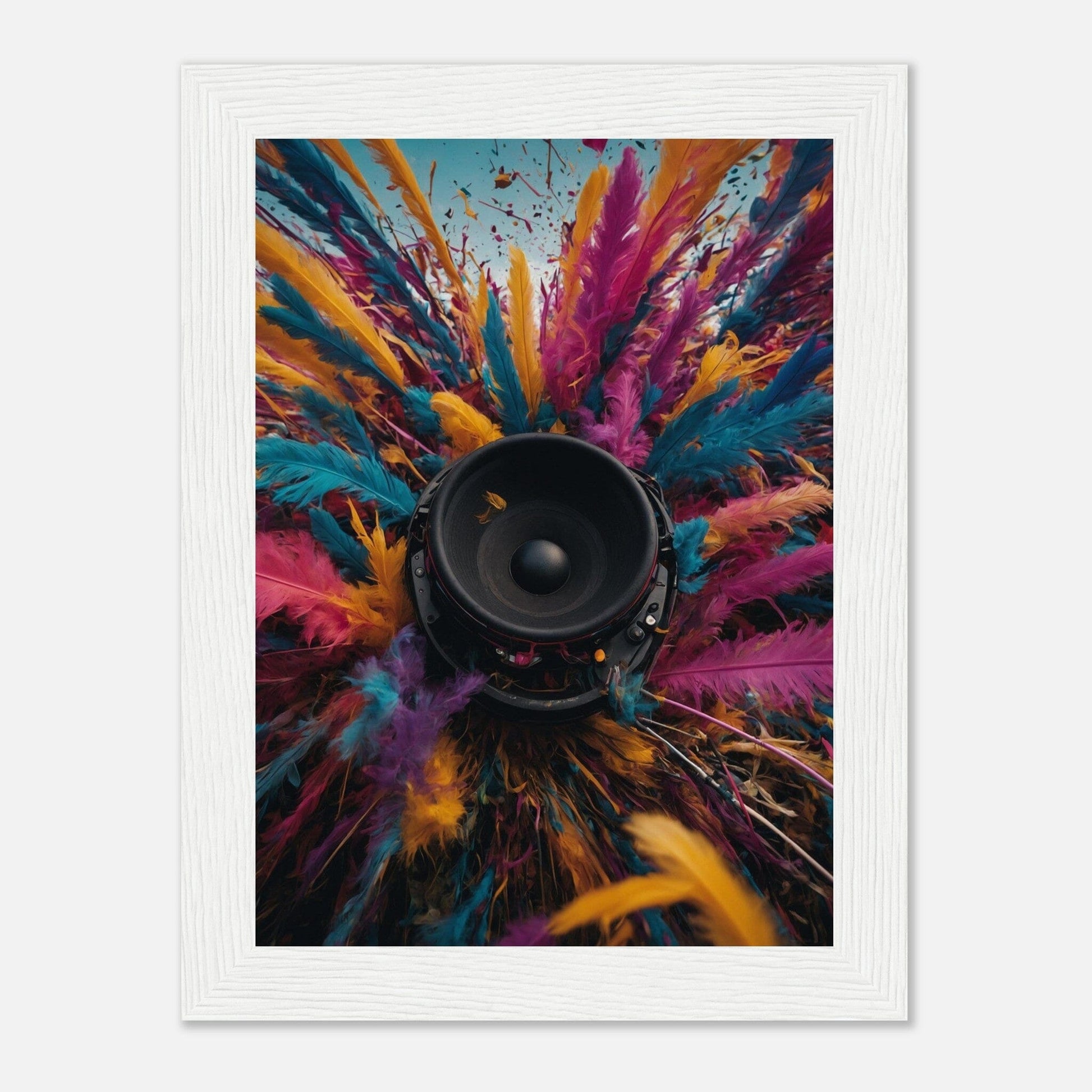 Premium Matte Paper Wooden Framed Poster - Exklusive Kunst in stilvollen Holzrahmen Print Material Modern Masterpieces 13x18 cm / 5x7″ White frame 