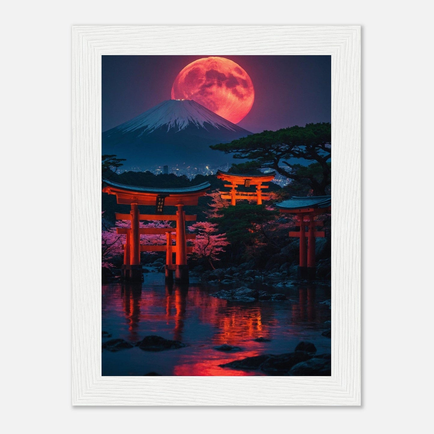 Premium Matte Paper Wooden Framed Poster - Exklusive Kunst in stilvollen Holzrahmen Print Material Modern Masterpieces 13x18 cm / 5x7″ White frame 