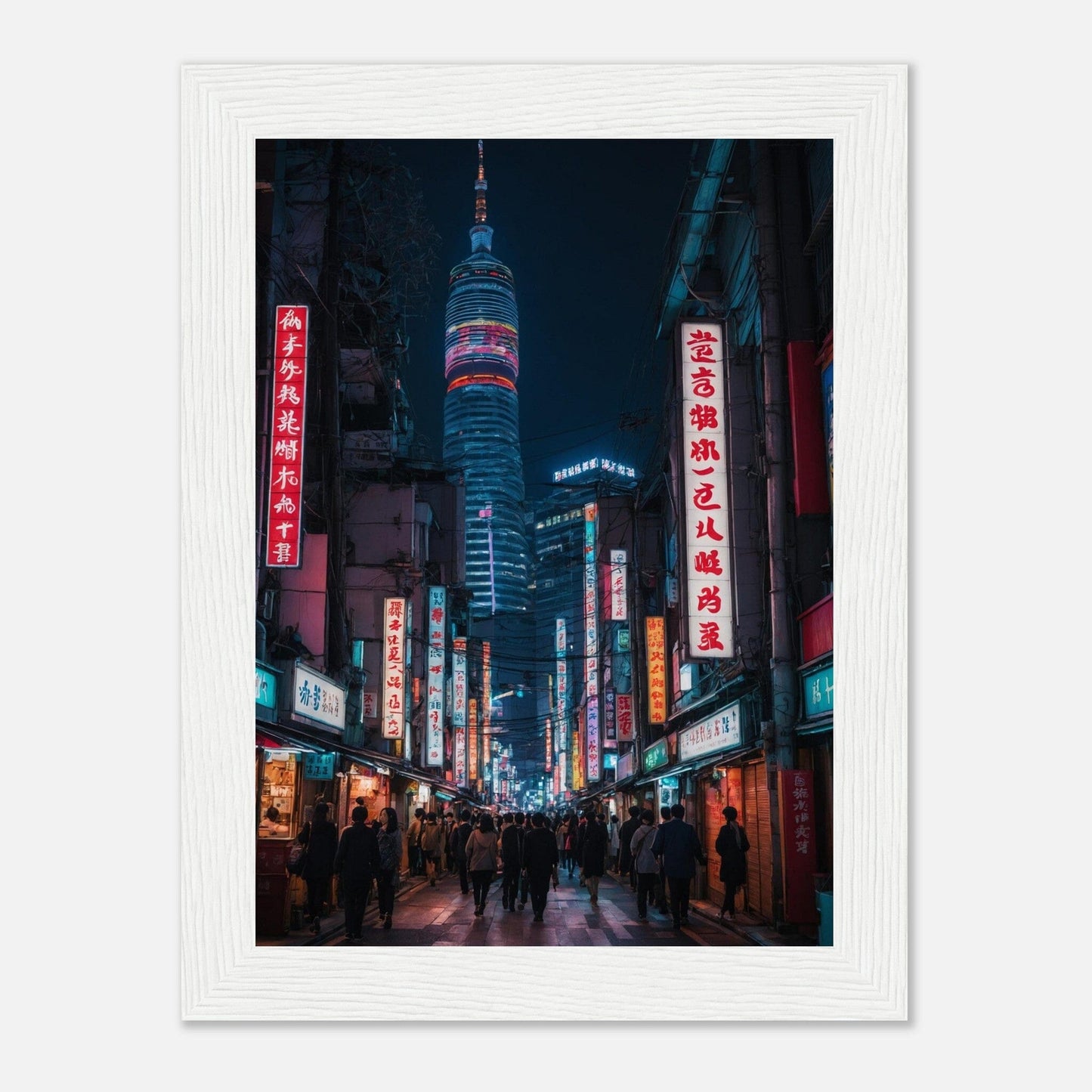 Premium Matte Paper Wooden Framed Poster - Exklusive Kunst in stilvollen Holzrahmen Print Material Modern Masterpieces 13x18 cm / 5x7″ White frame 