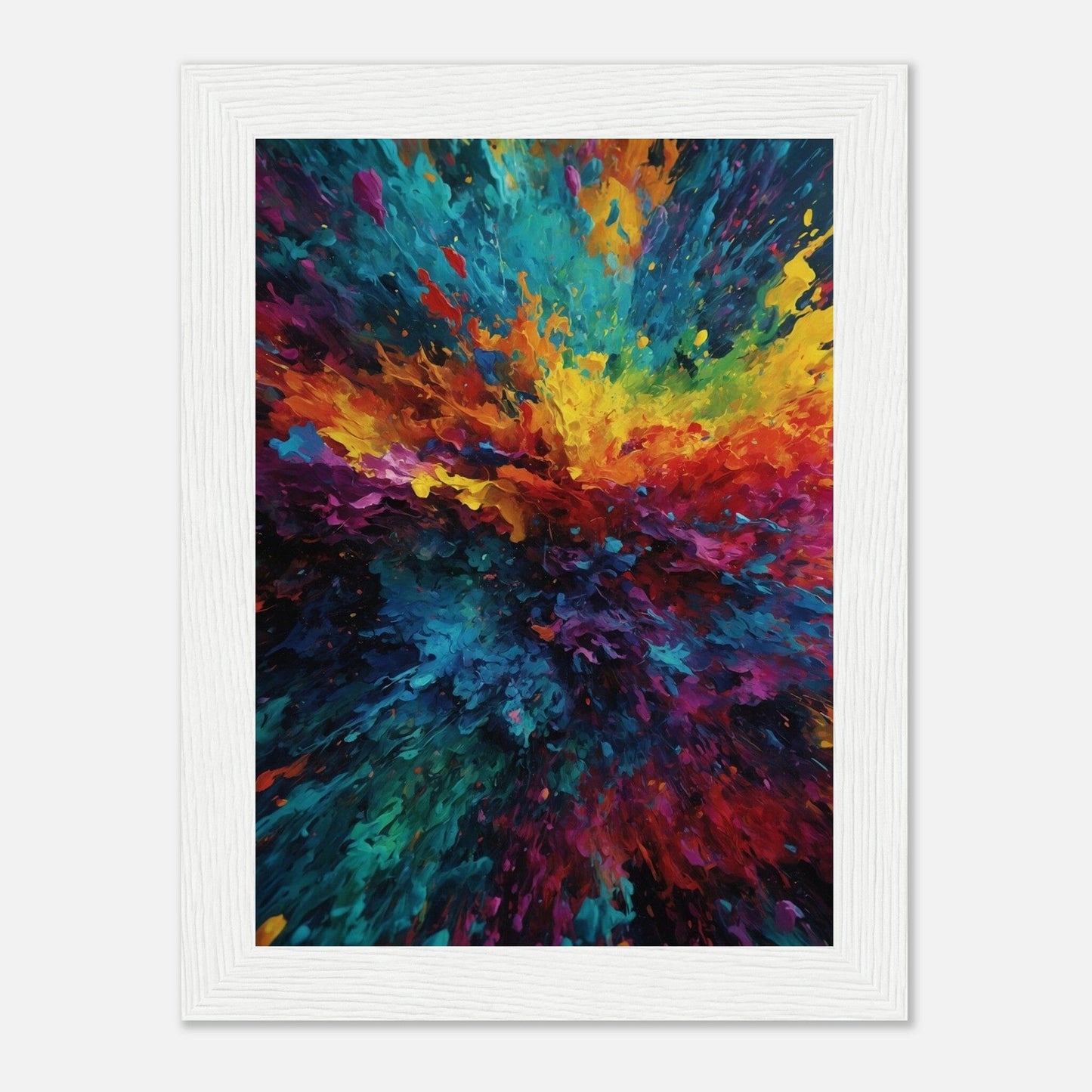 Premium Matte Paper Wooden Framed Poster - Exklusive Kunst in stilvollen Holzrahmen Print Material Modern Masterpieces 13x18 cm / 5x7″ White frame 