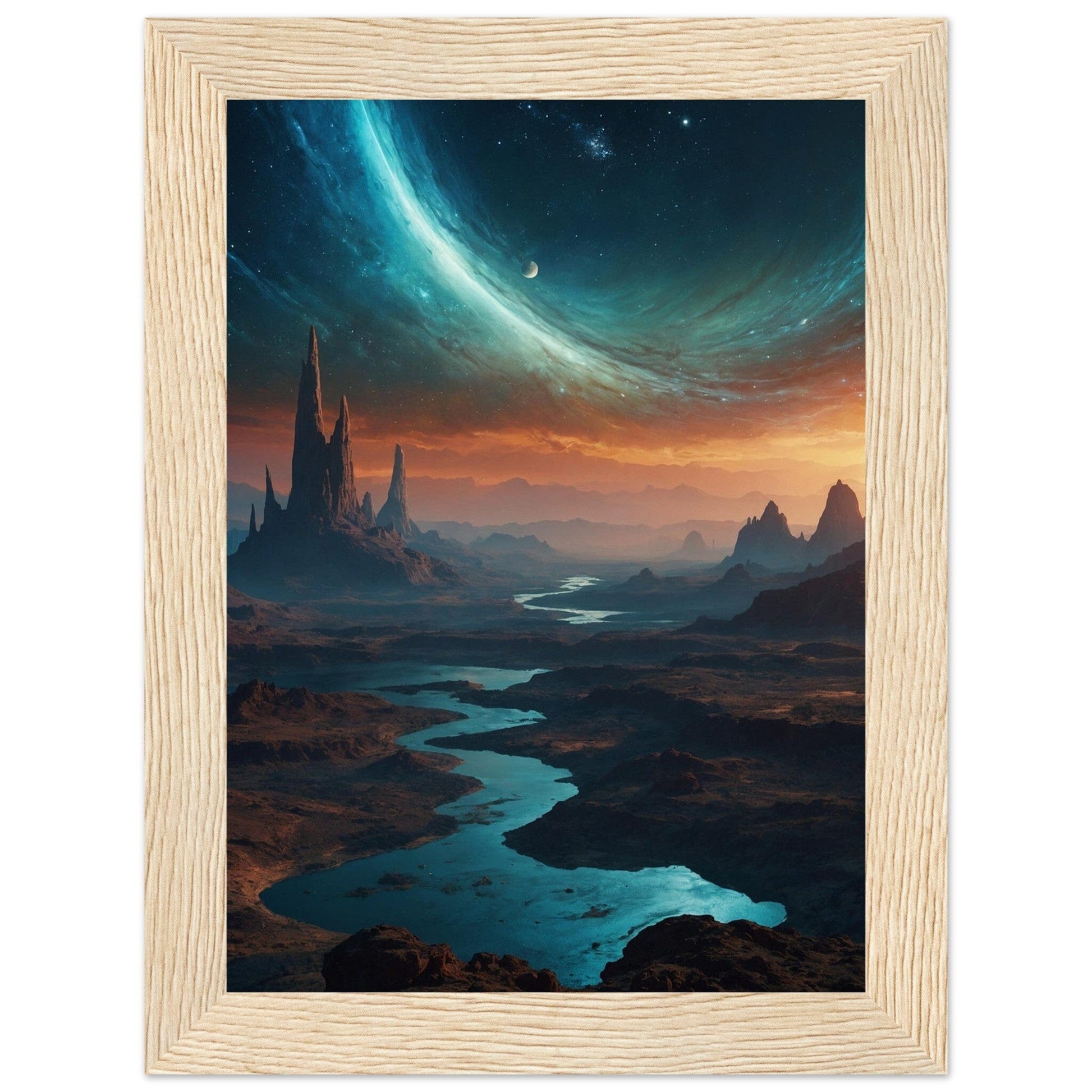 Premium Matte Paper Wooden Framed Poster - Exklusive Kunst in stilvollen Holzrahmen Print Material Modern Masterpieces 13x18 cm / 5x7″ Wood frame 