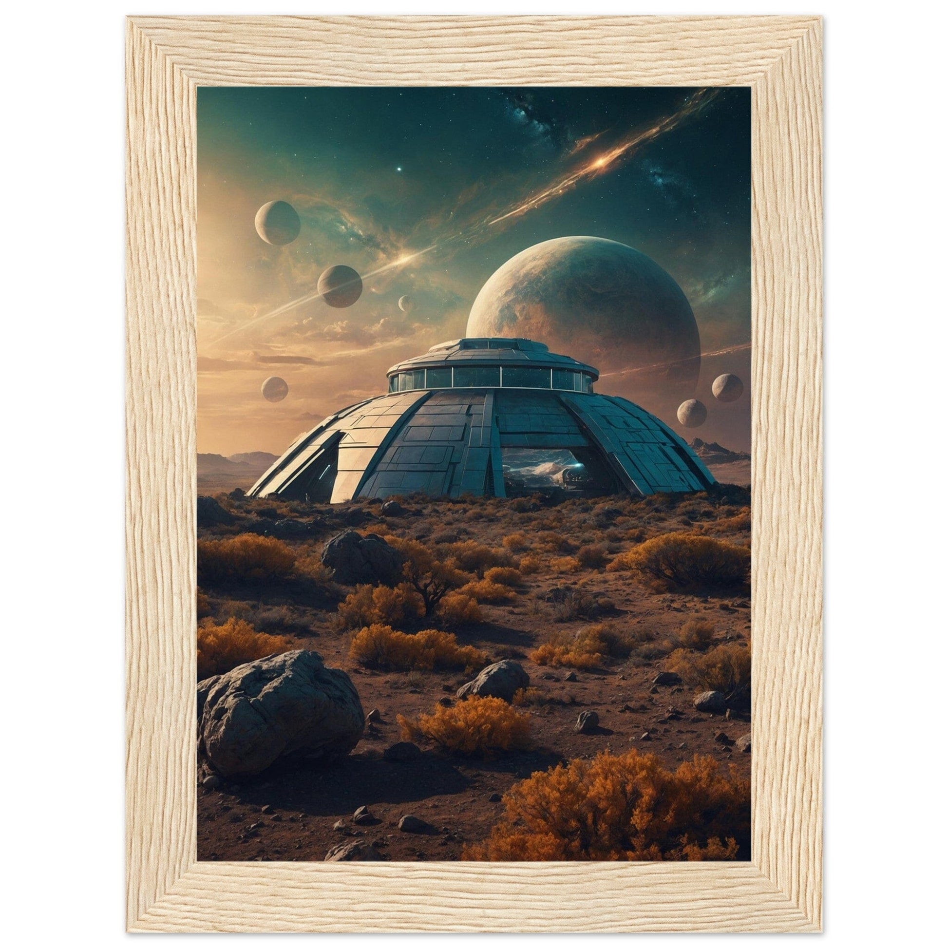 Premium Matte Paper Wooden Framed Poster - Exklusive Kunst in stilvollen Holzrahmen Print Material Modern Masterpieces 13x18 cm / 5x7″ Wood frame 