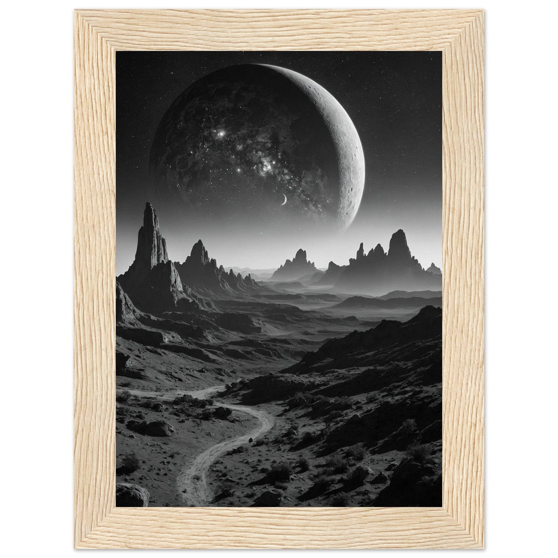Premium Matte Paper Wooden Framed Poster - Exklusive Kunst in stilvollen Holzrahmen Print Material Modern Masterpieces 13x18 cm / 5x7″ Wood frame 