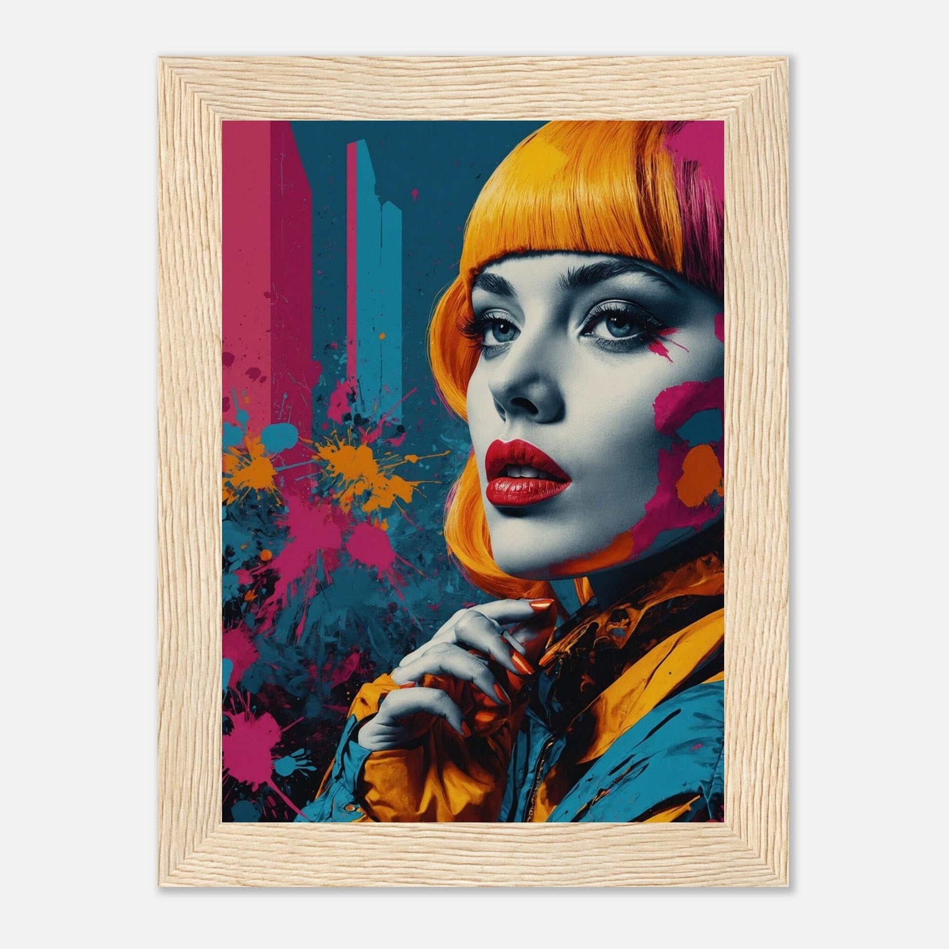 Premium Matte Paper Wooden Framed Poster - Exklusive Kunst in stilvollen Holzrahmen Print Material Modern Masterpieces 13x18 cm / 5x7″ Wood frame 