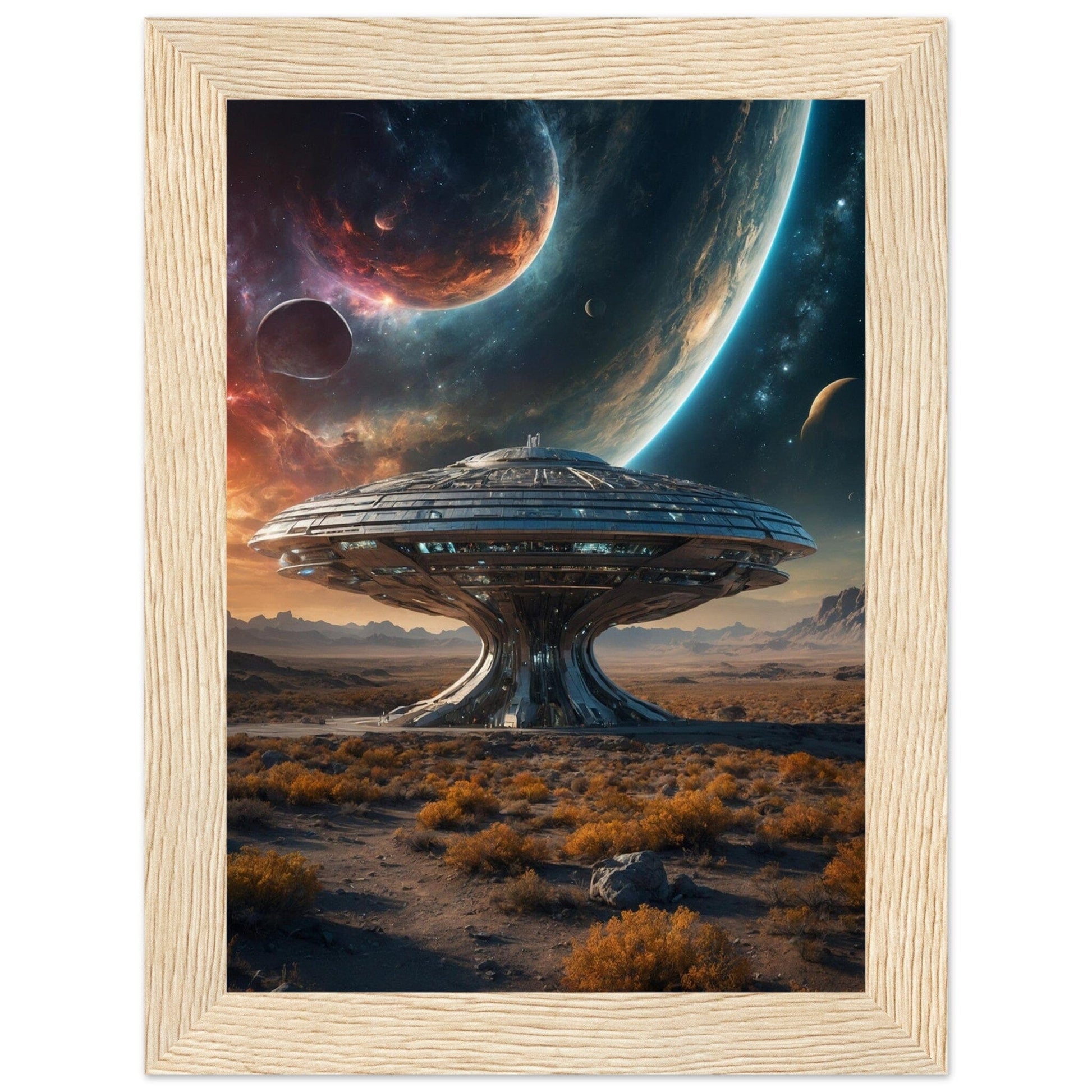 Premium Matte Paper Wooden Framed Poster - Exklusive Kunst in stilvollen Holzrahmen Print Material Modern Masterpieces 13x18 cm / 5x7″ Wood frame 
