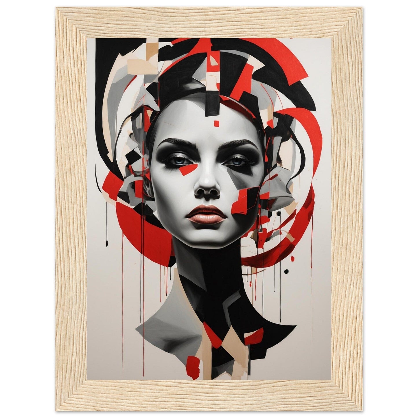 Premium Matte Paper Wooden Framed Poster - Exklusive Kunst in stilvollen Holzrahmen Print Material Modern Masterpieces 13x18 cm / 5x7″ Wood frame 