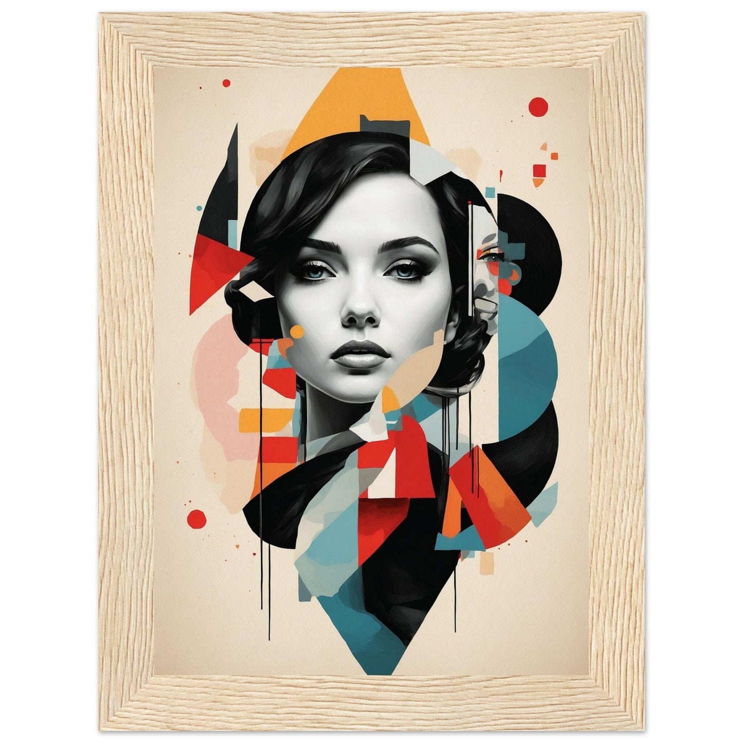 Premium Matte Paper Wooden Framed Poster - Exklusive Kunst in stilvollen Holzrahmen Print Material Modern Masterpieces 13x18 cm / 5x7″ Wood frame 
