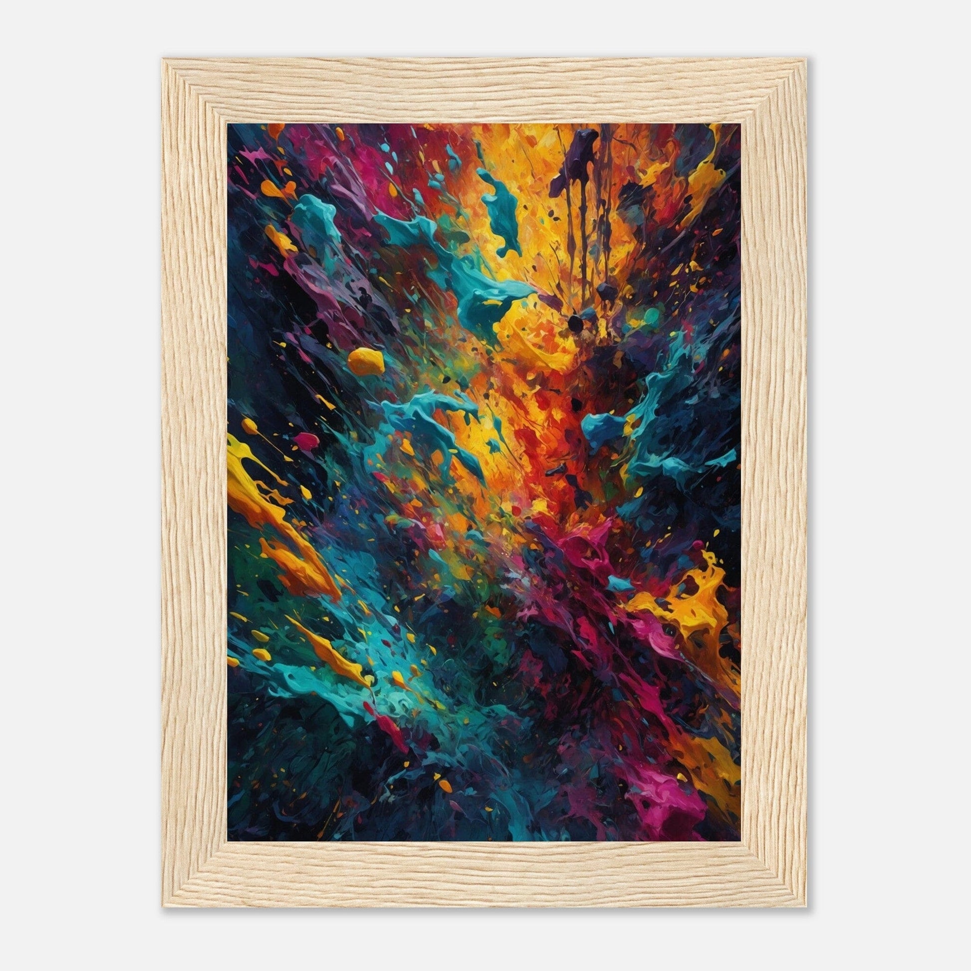 Premium Matte Paper Wooden Framed Poster - Exklusive Kunst in stilvollen Holzrahmen Print Material Modern Masterpieces 13x18 cm / 5x7″ Wood frame 