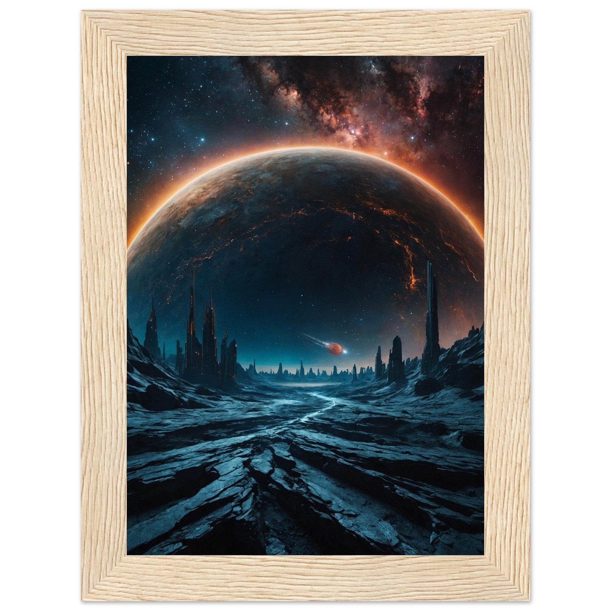 Premium Matte Paper Wooden Framed Poster - Exklusive Kunst in stilvollen Holzrahmen Print Material Modern Masterpieces 13x18 cm / 5x7″ Wood frame 