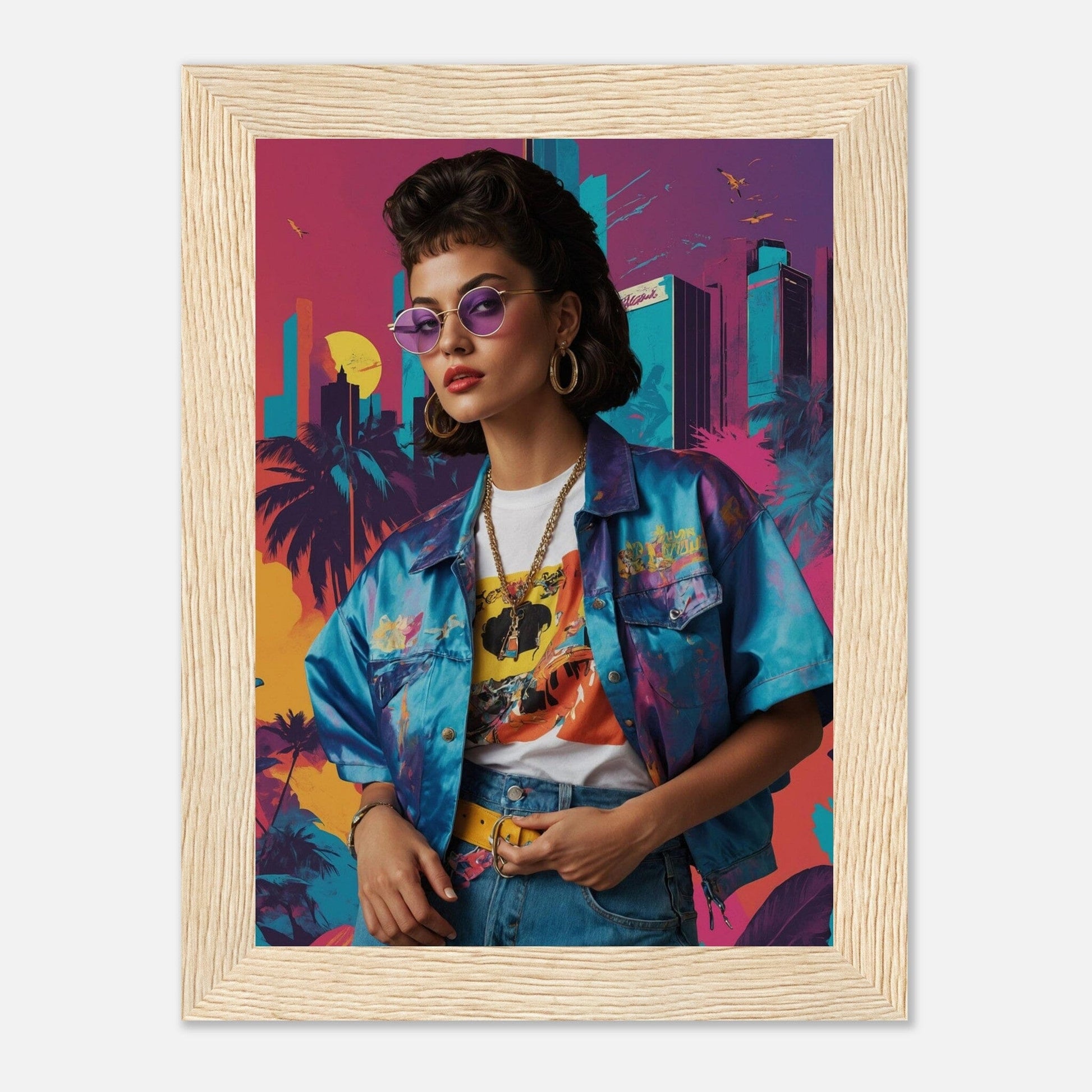 Premium Matte Paper Wooden Framed Poster - Exklusive Kunst in stilvollen Holzrahmen Print Material Modern Masterpieces 13x18 cm / 5x7″ Wood frame 